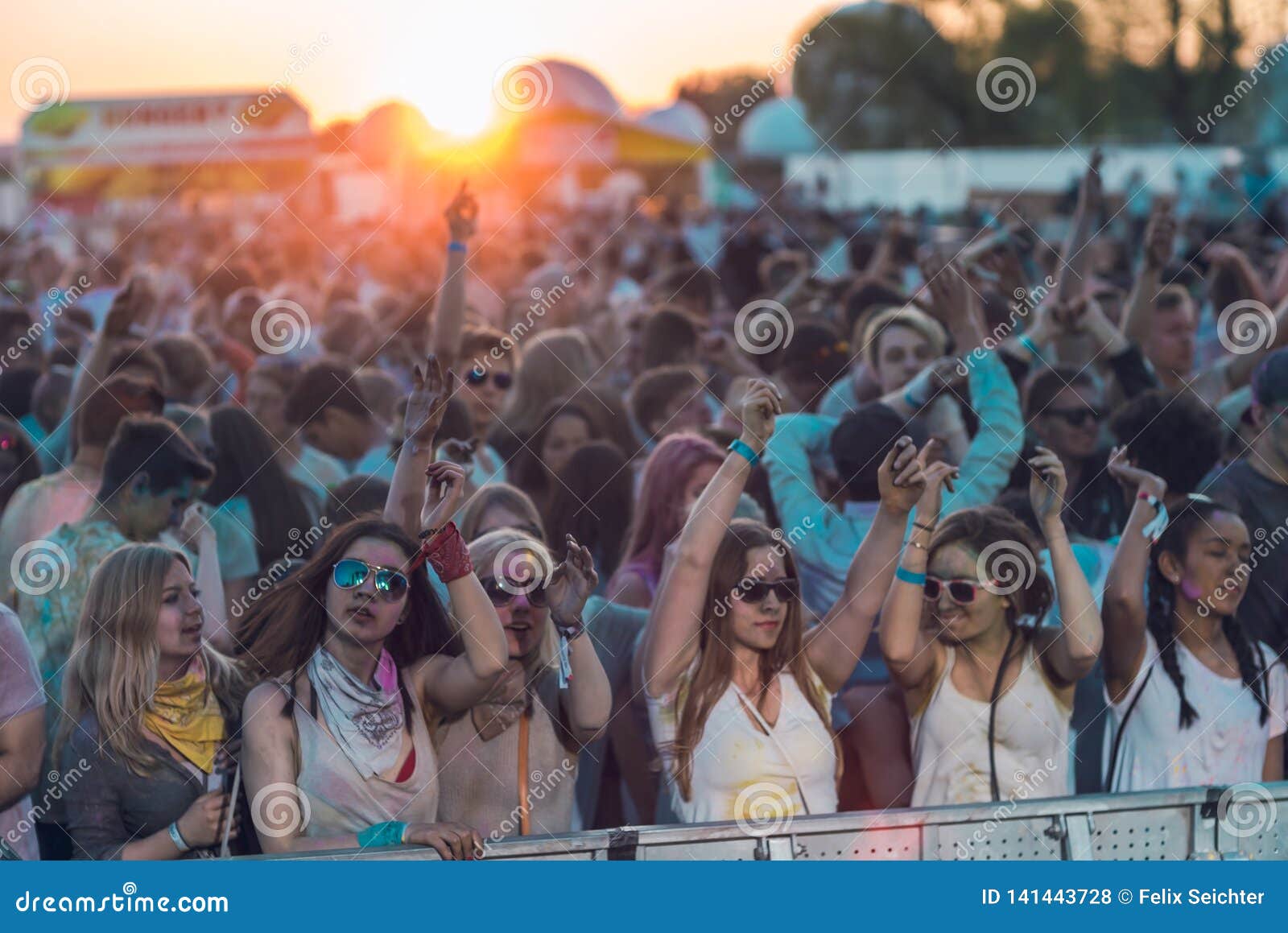 BAD AIBLING, GERMANY: Crowd in Front of a Stage on a Festival in Mai ...