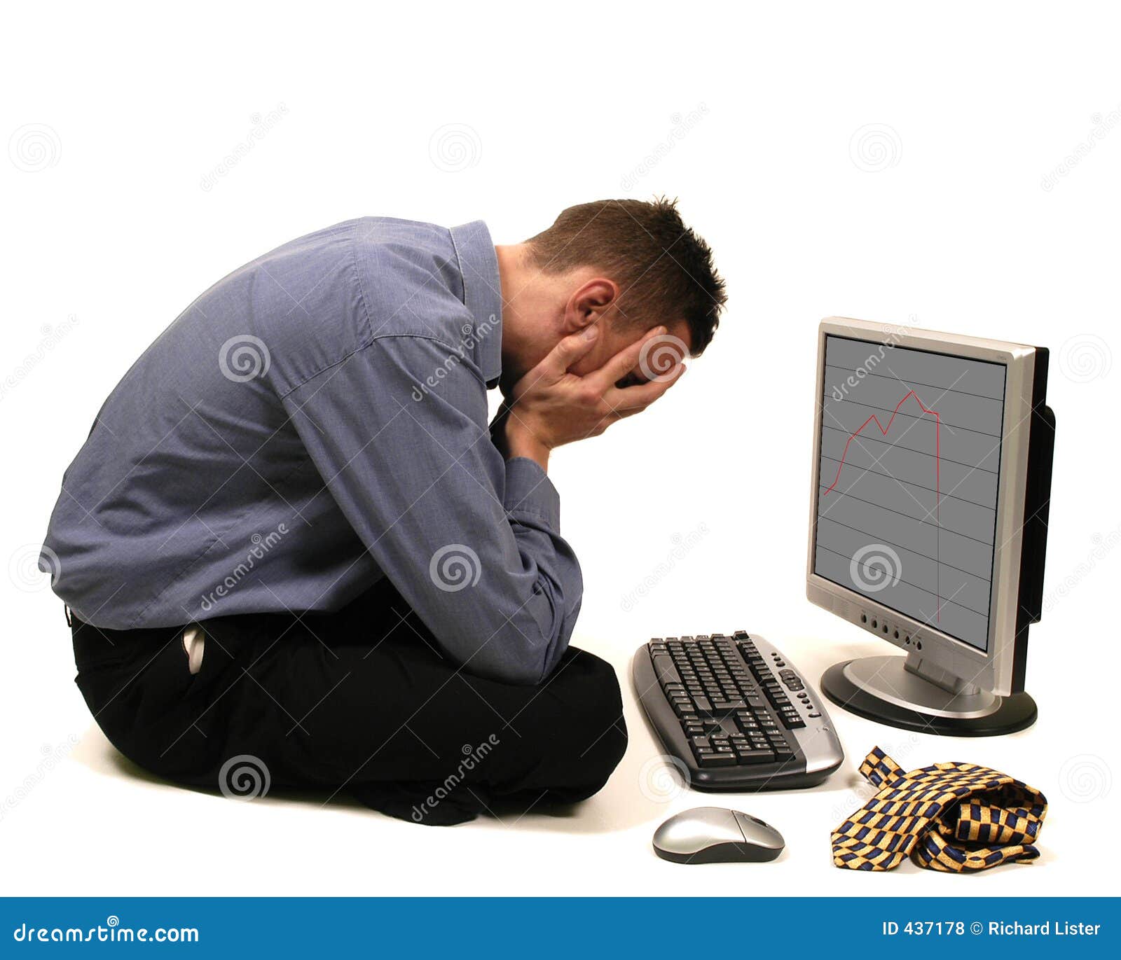 Bad Day stock photo. Image of business, male, computer - 437178