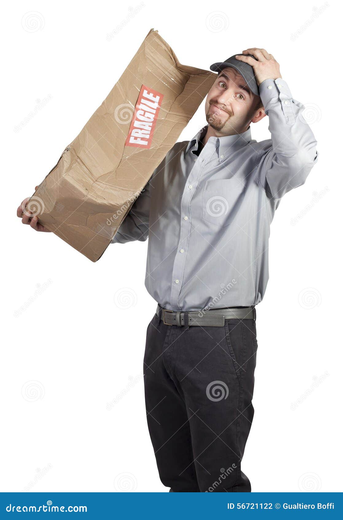 Bad delivery stock photo. Image of damage, service, worker 56721122