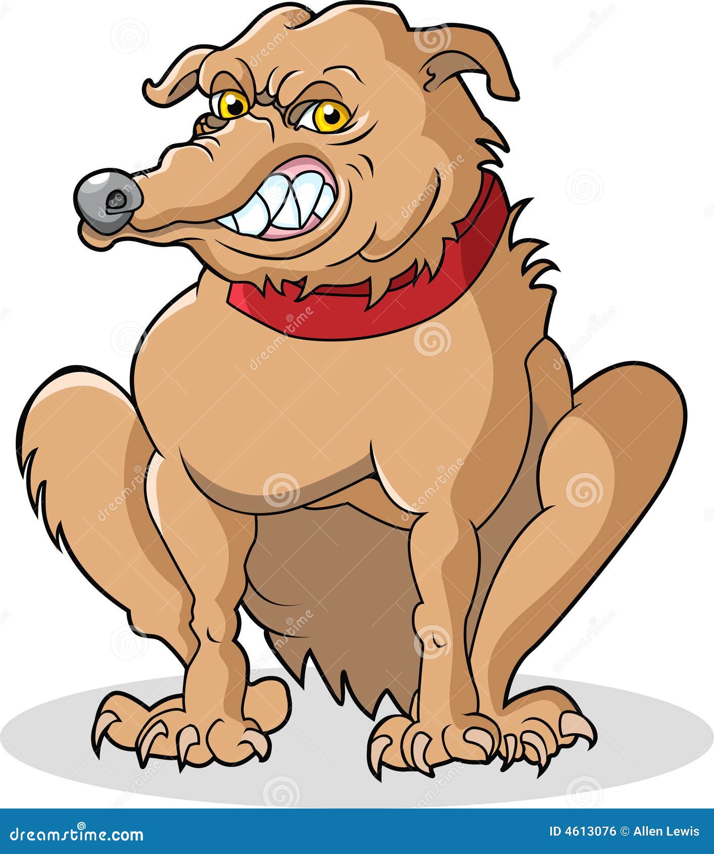 Bad Dog stock vector. Illustration of bark, doggy, teeth - 4613076
