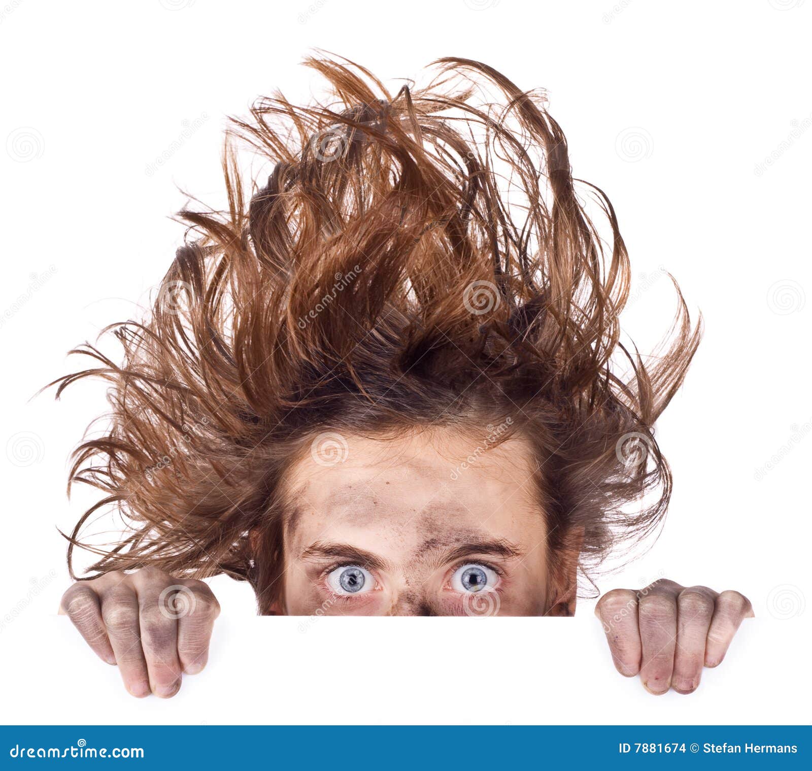 Bad hair day banner stock photo. Image of funny, camera - 7881674