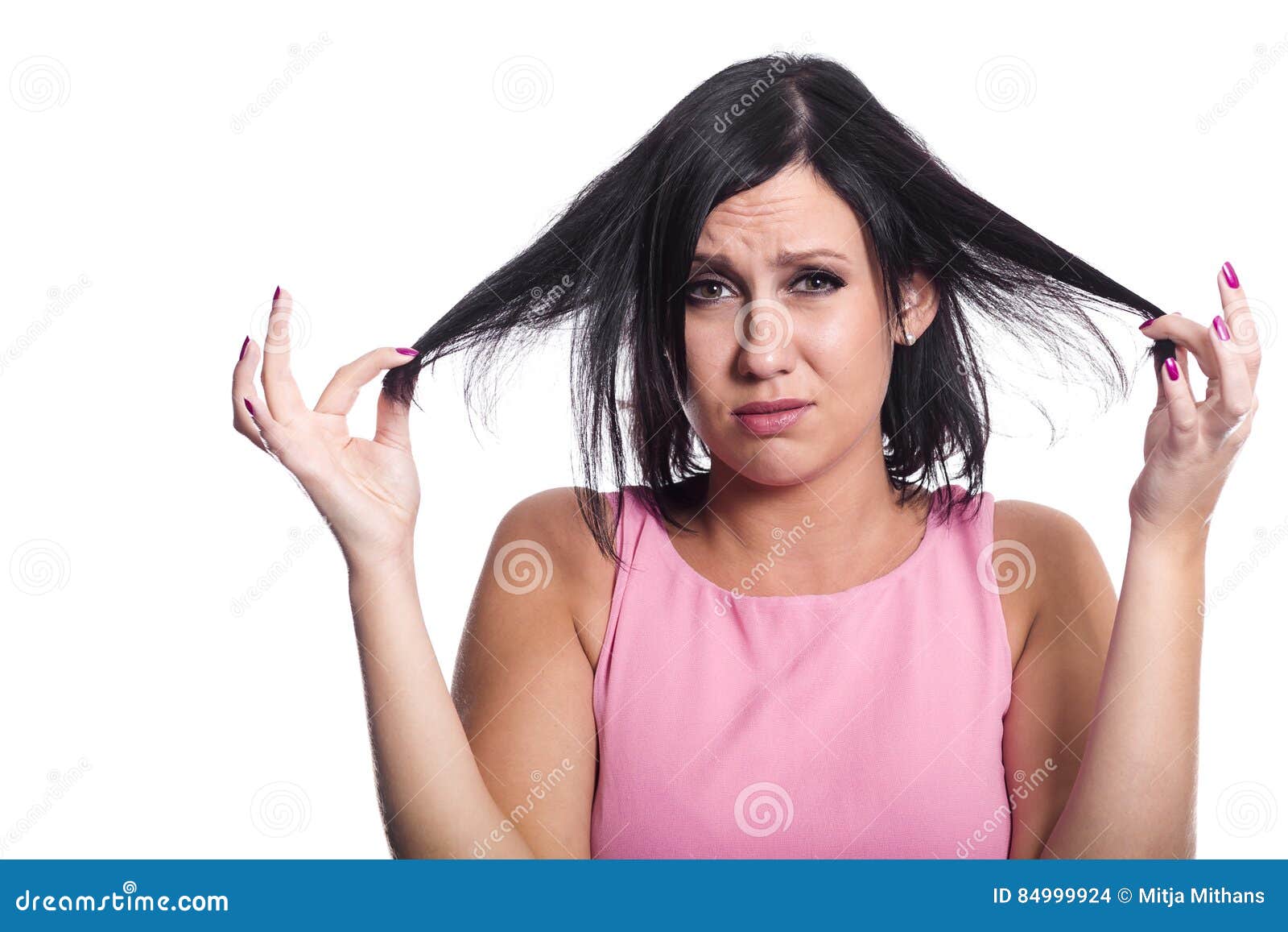 Bad hair day stock photo. Image of hairdresser, young 84999924