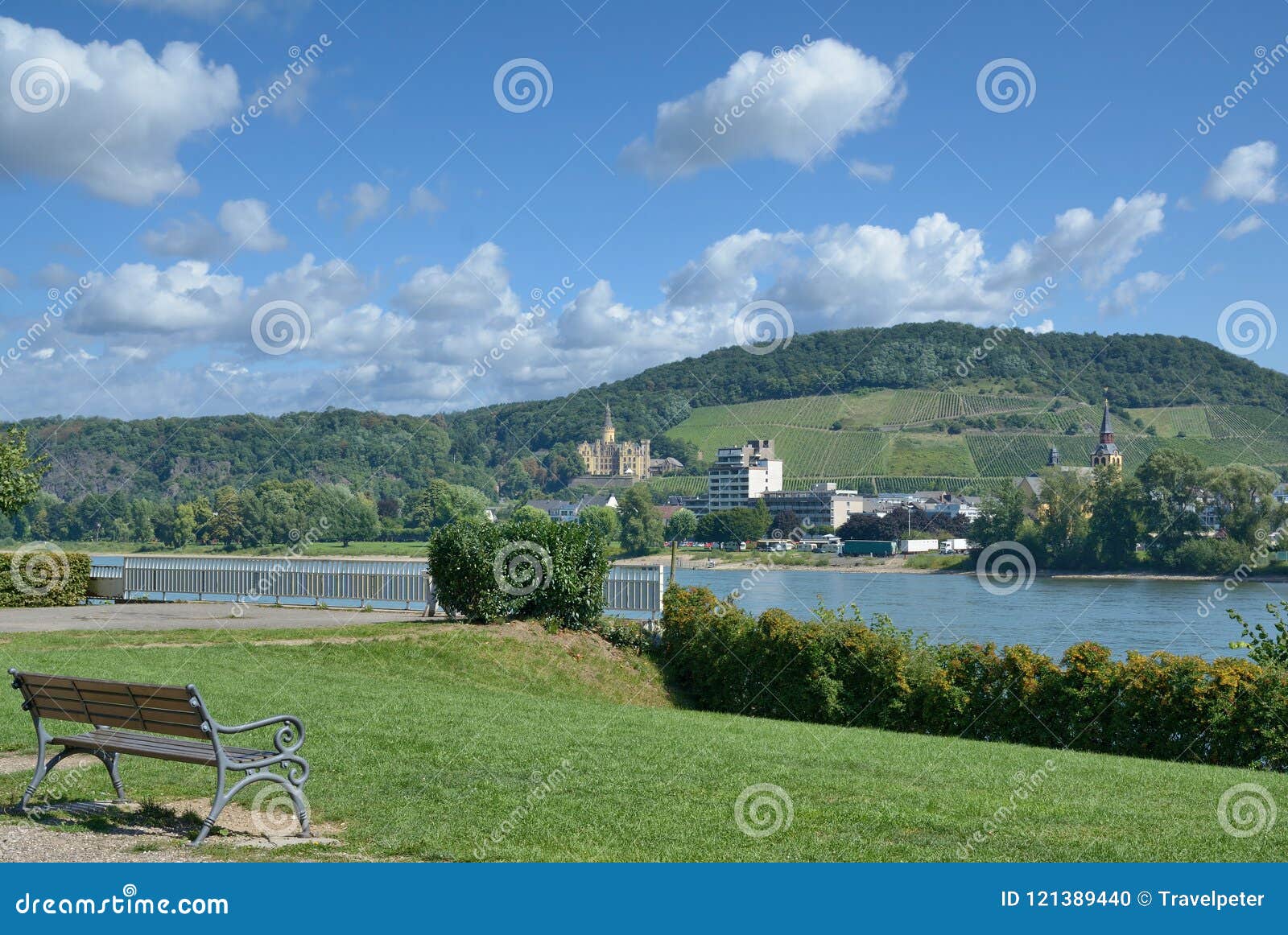 Bad Hoenningen Rhine River Rhineland Palatinate Germany Stock