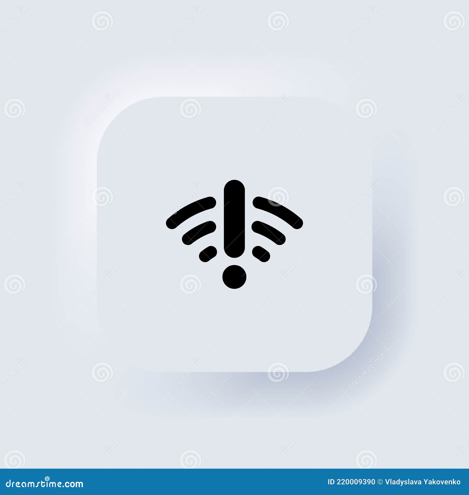 Bad Network, Wifi Problem Icon. Connection Problem Sign, Server Signal