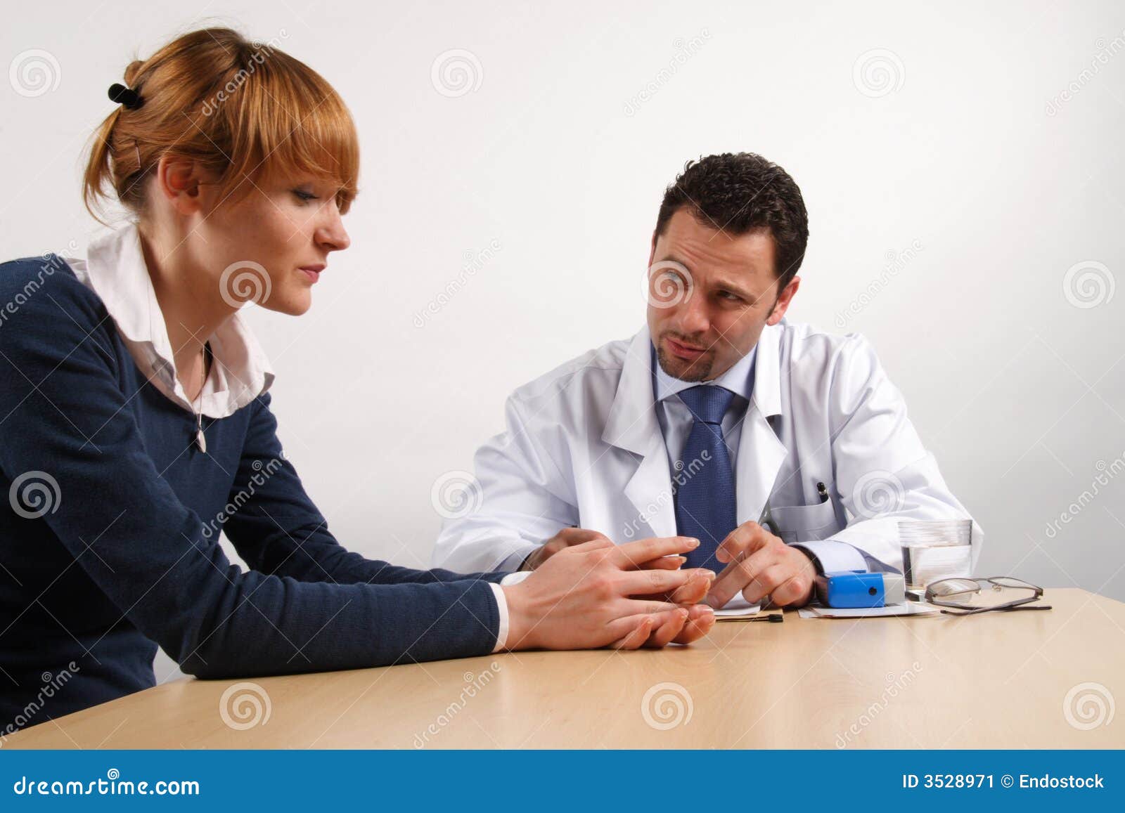 Bad News Doctor And Patient Stock Image Image Of Discussing Health 3528971