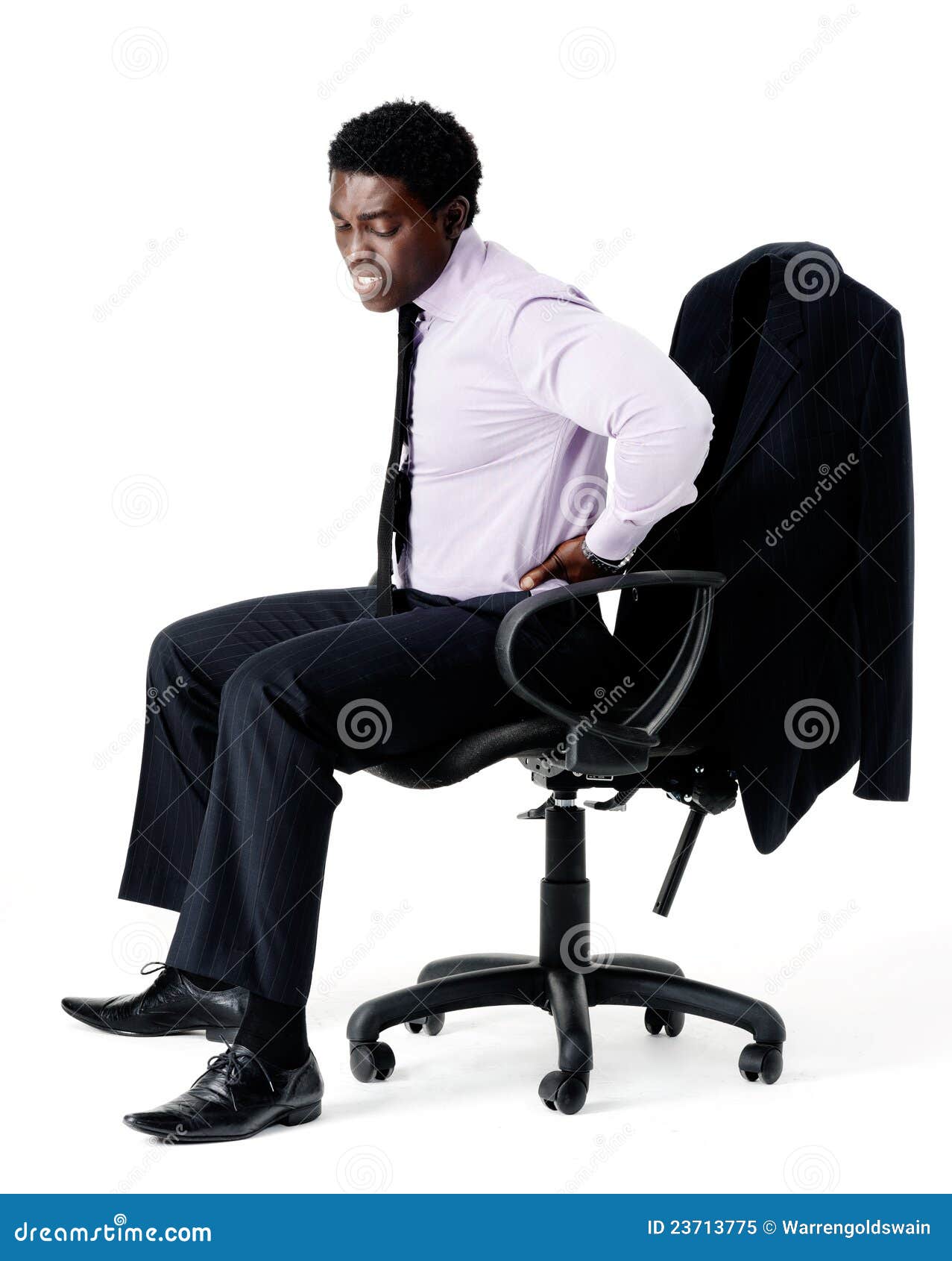 Bad Posture Back Pain Stock Image Image Of Businessperson 23713775