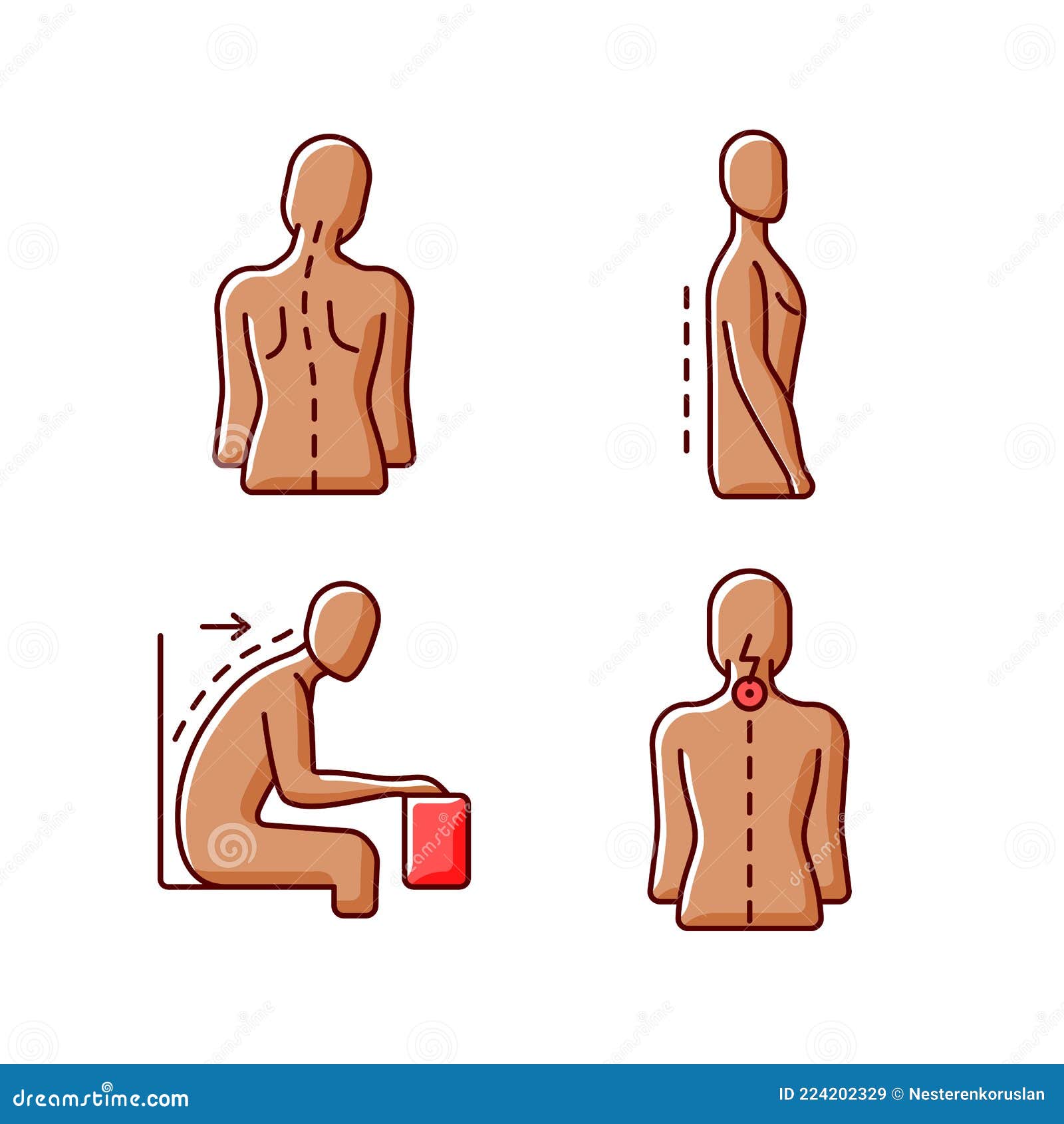 Spinal Abnormalities RGB Color Icon Vector Illustration CartoonDealer spinal-abnormalities-rgb-color-icon-vector-illustration-cartoondealer