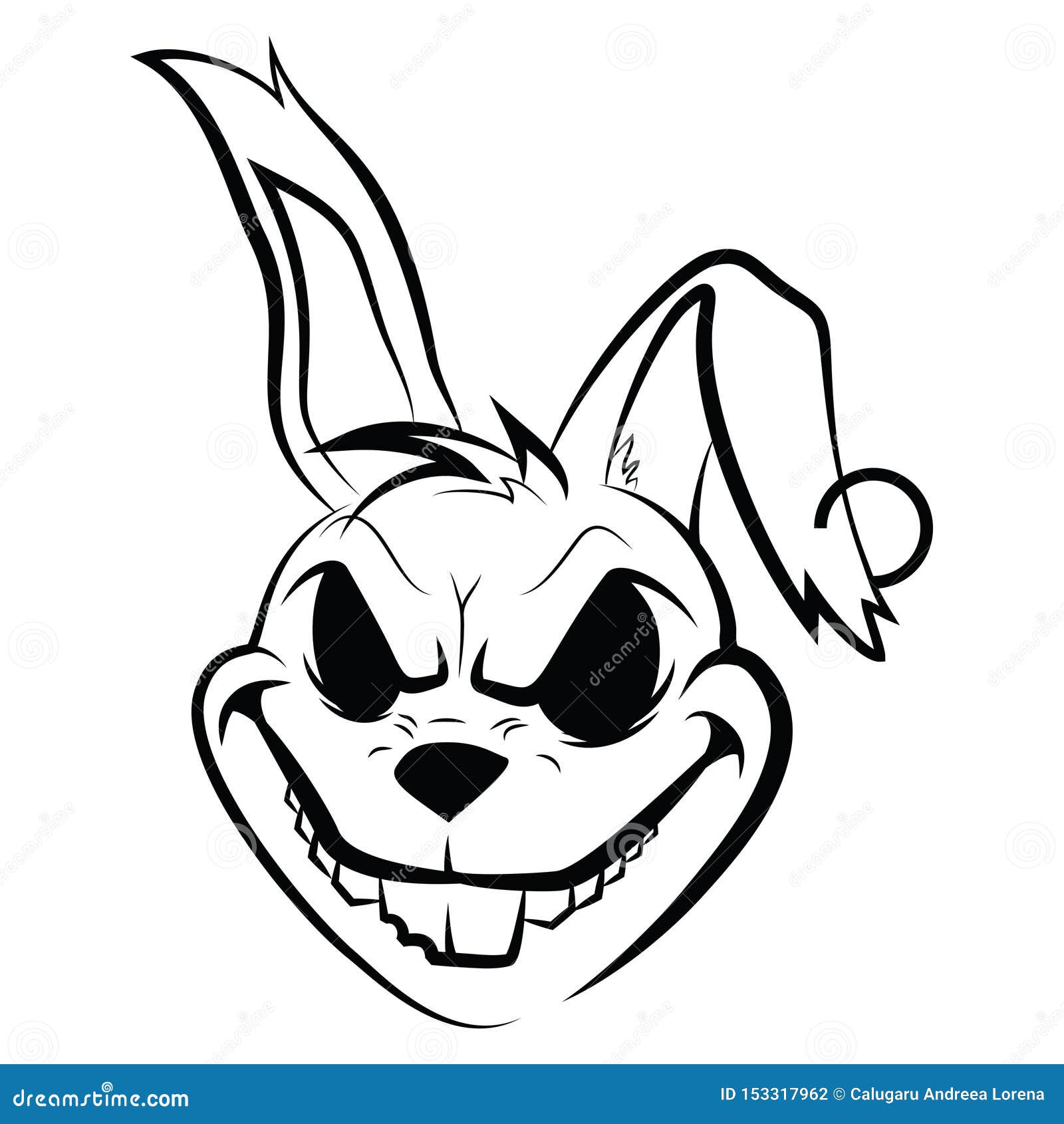 Download Bad rabbit stock vector. Illustration of hacker, ears ...