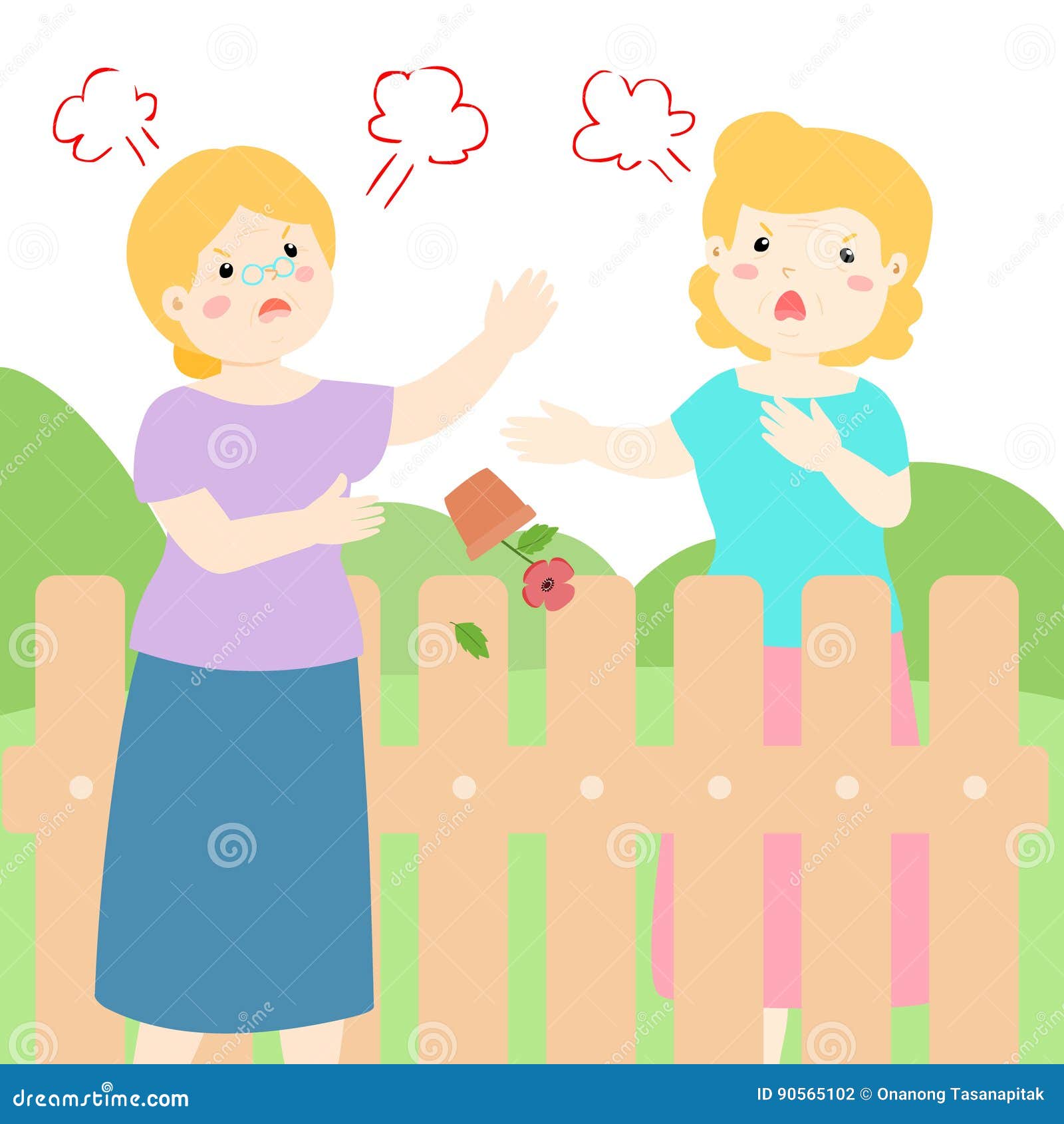 Neighbor Fighting Stock Illustrations – 21 Neighbor Fighting Stock  Illustrations, Vectors & Clipart - Dreamstime