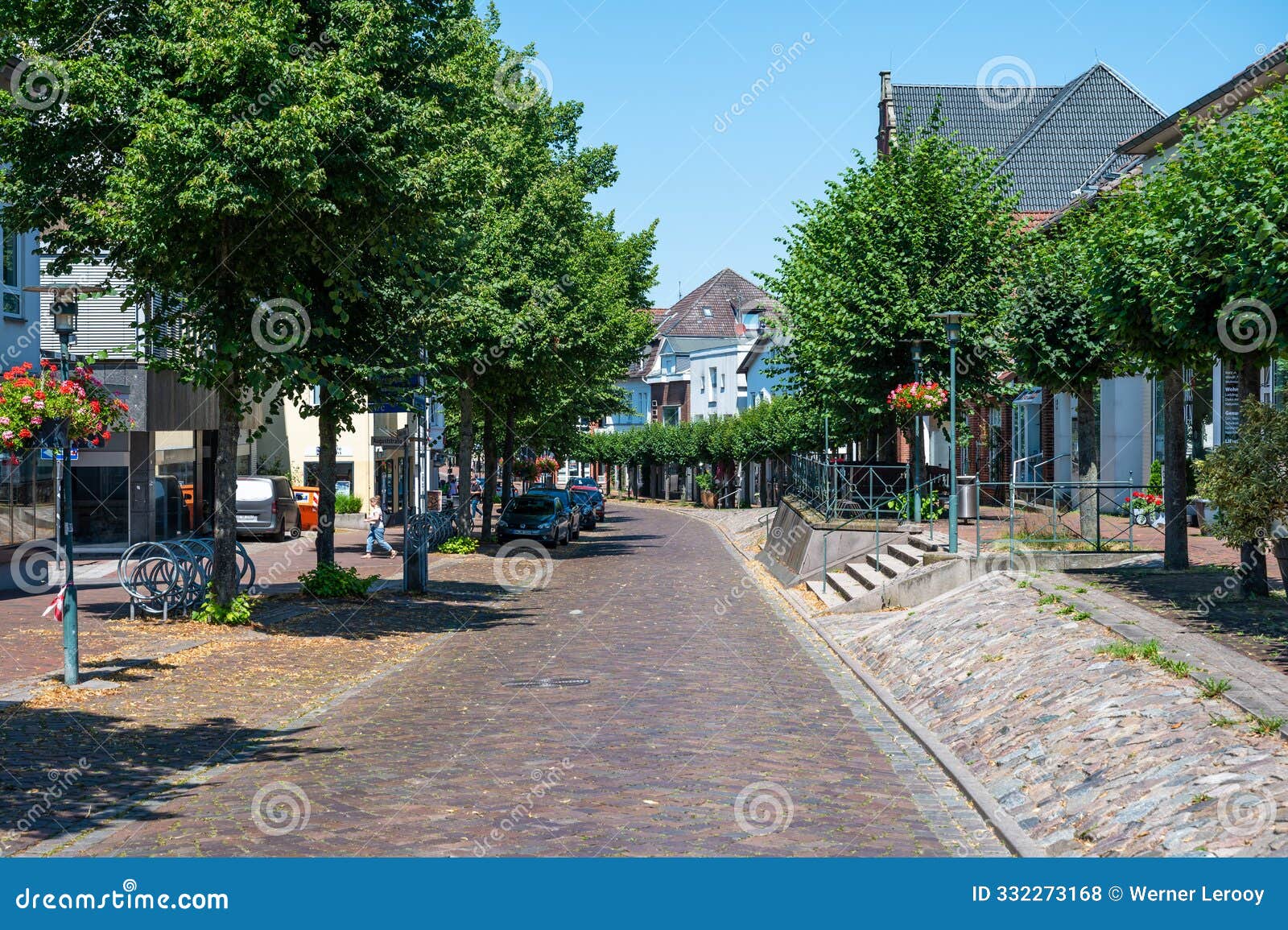 Bad Schwartau, Germany the Historical Village Center with a Square