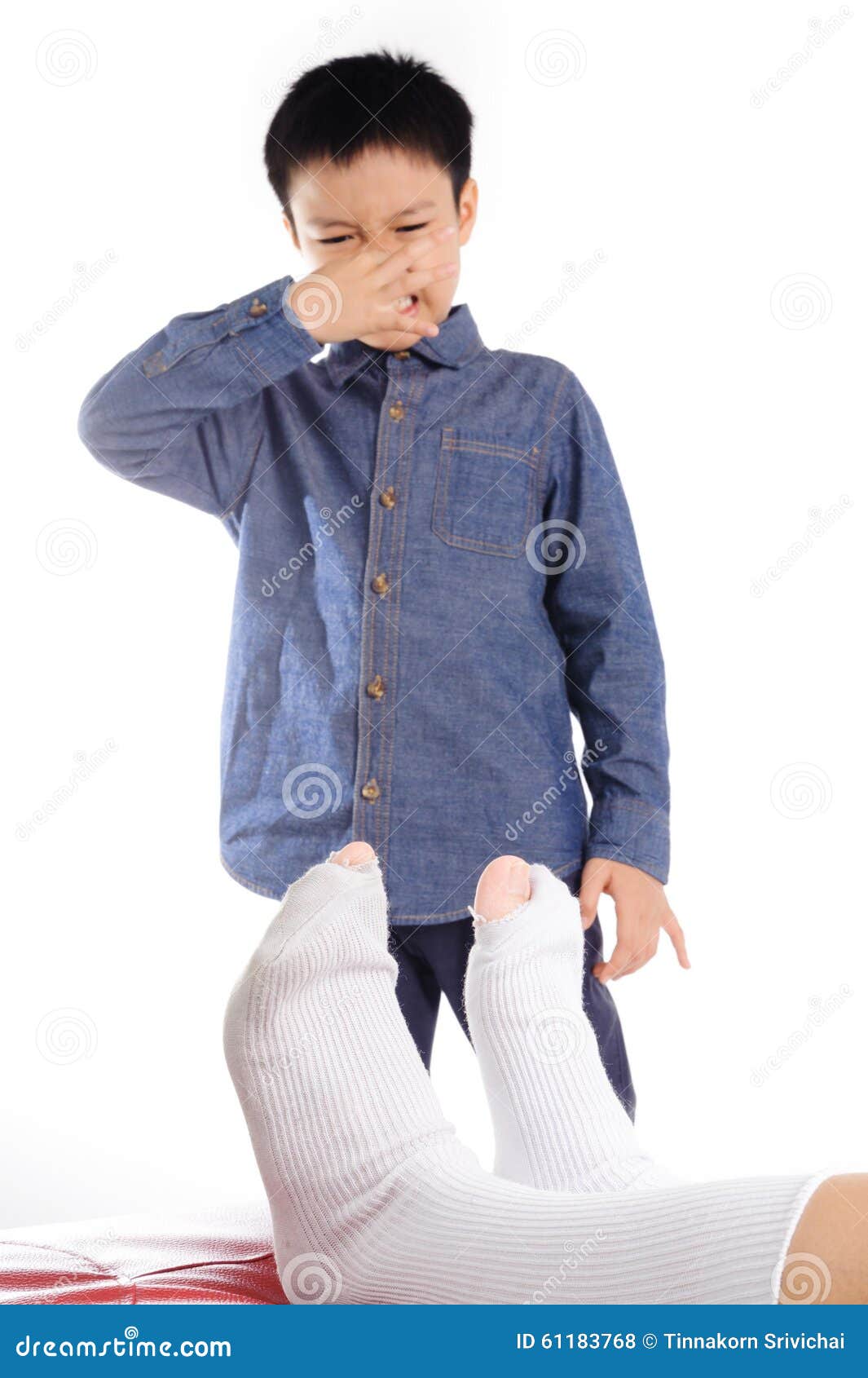 Bad smell sock stock photo. Image of nose, feet, smell 61183768