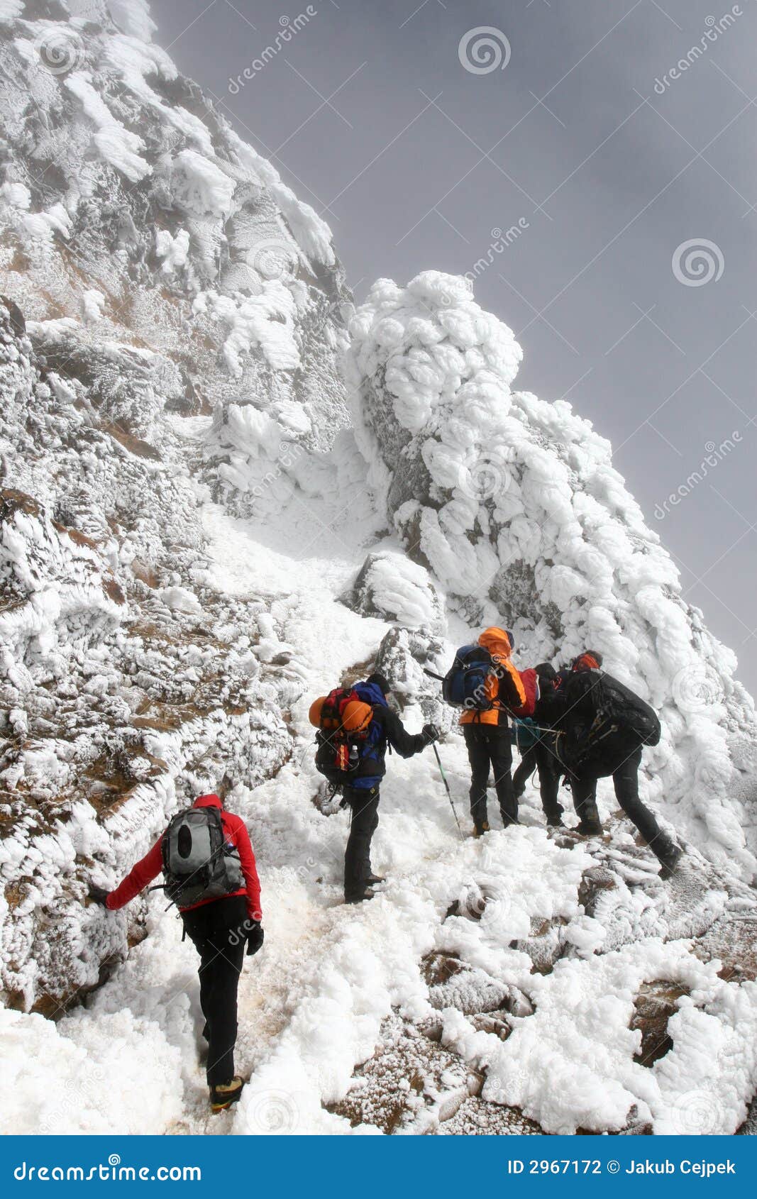 Bad weather for climbing stock photo. Image of mountains 2967172