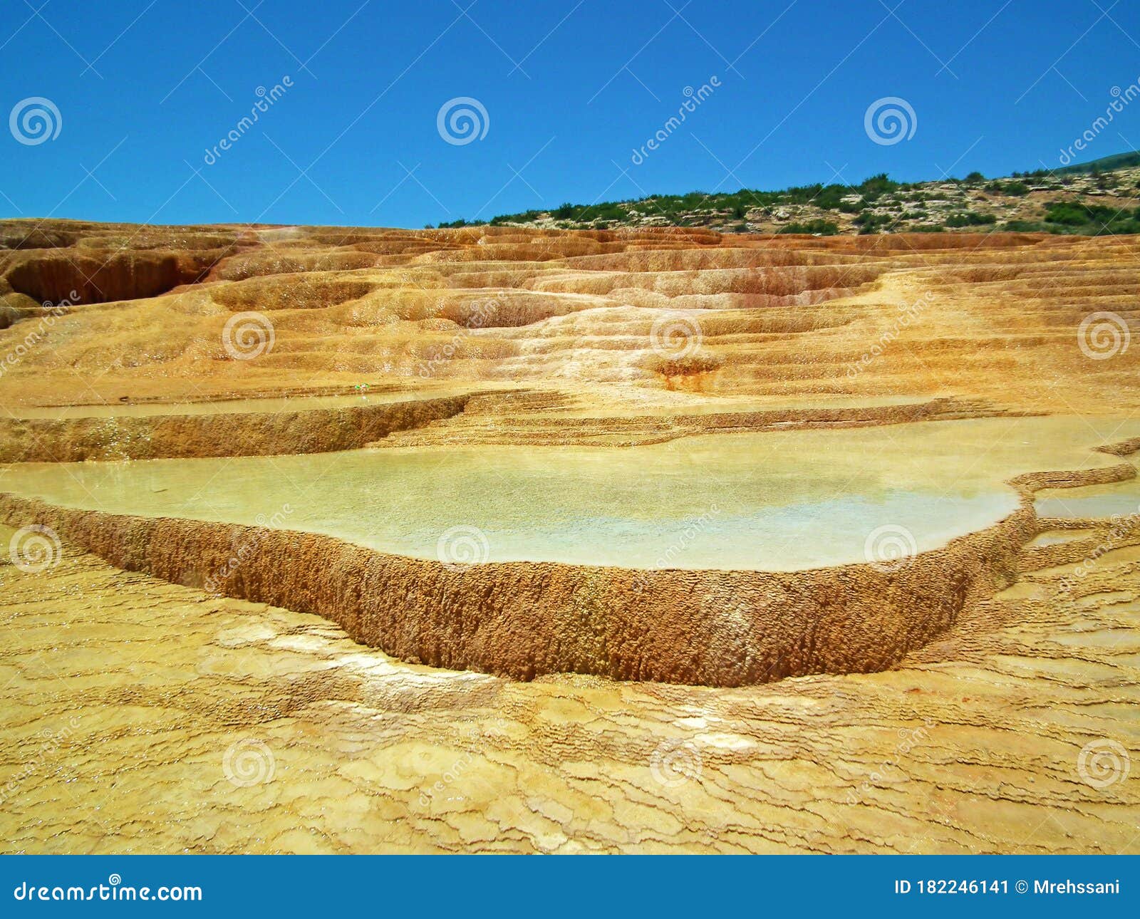 badab soort spring terraces in alborz mountains , mazandaran iran