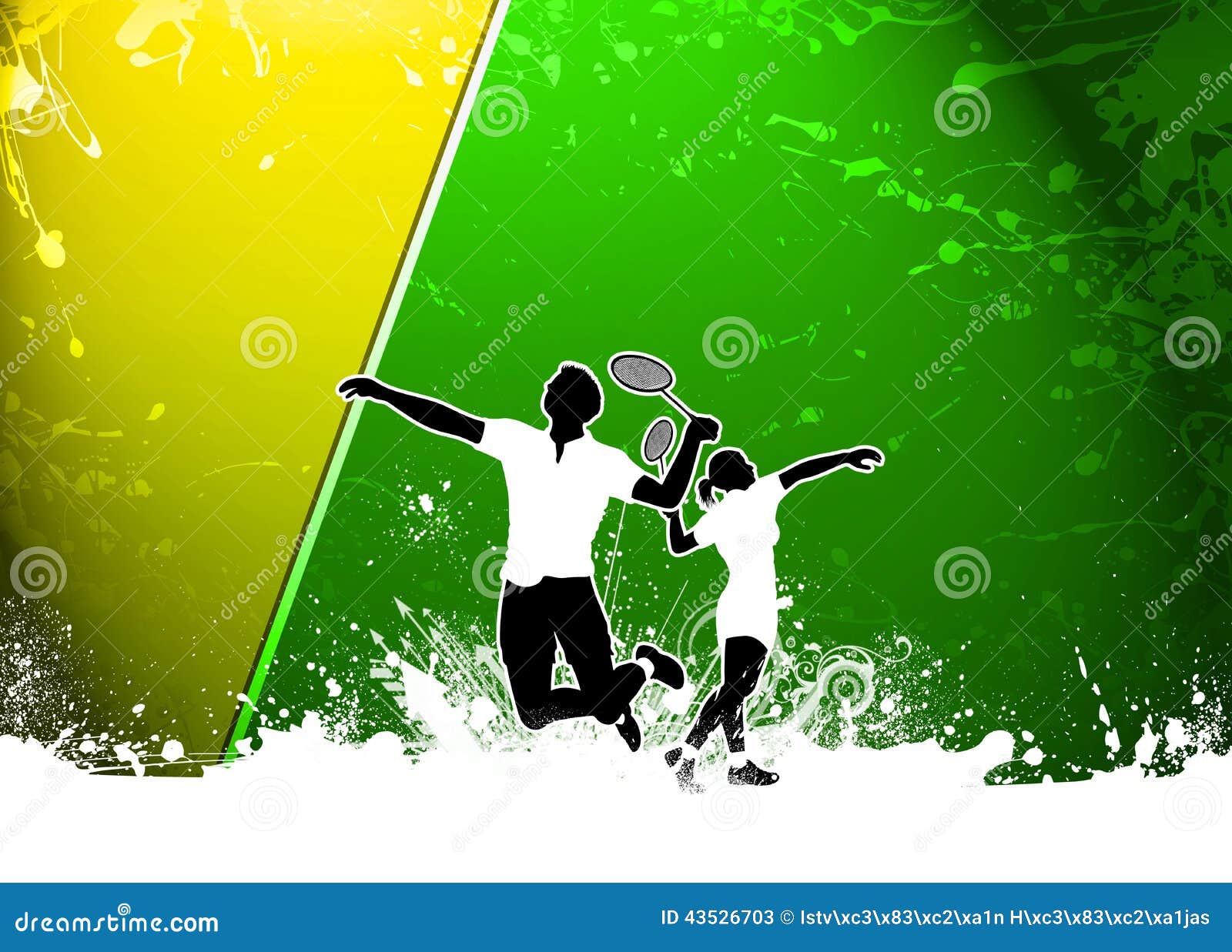 Badminton background stock illustration. Illustration of challenge -  43526703