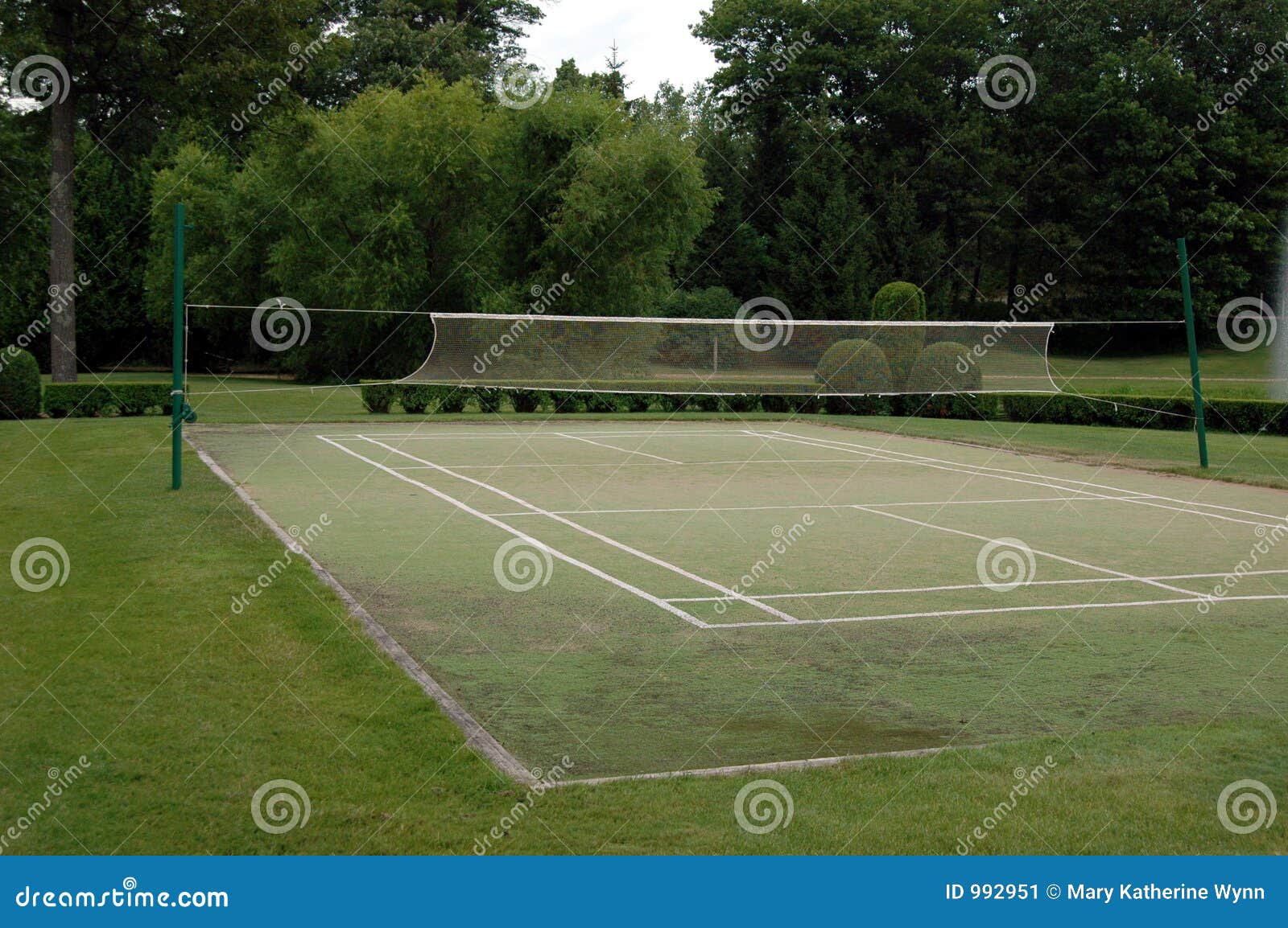 Badminton court stock image. Image of grass, game, outdoors 992951