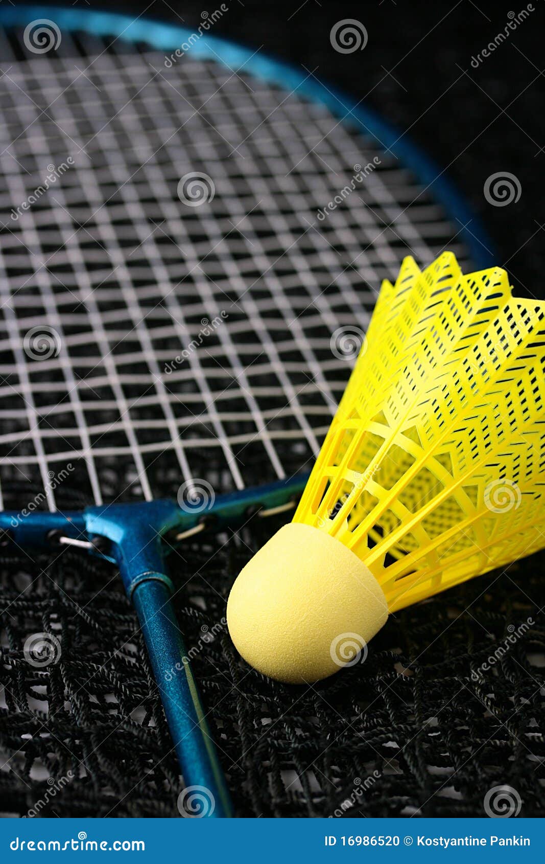 Badminton equipment stock photo. Image of knot, square 16986520