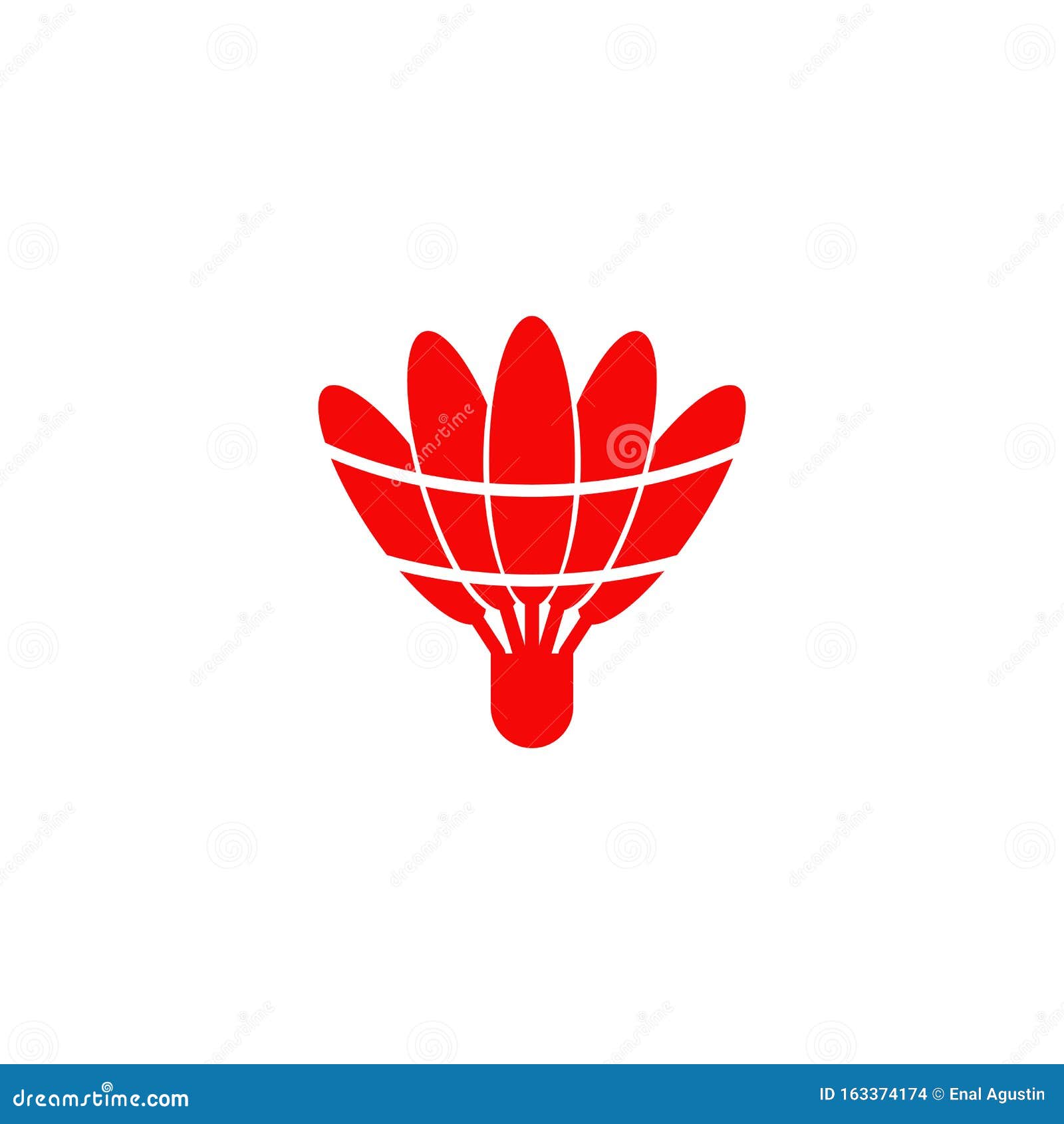  Shuttlecock  Icon Logo  Design For Badminton Activity Stock 