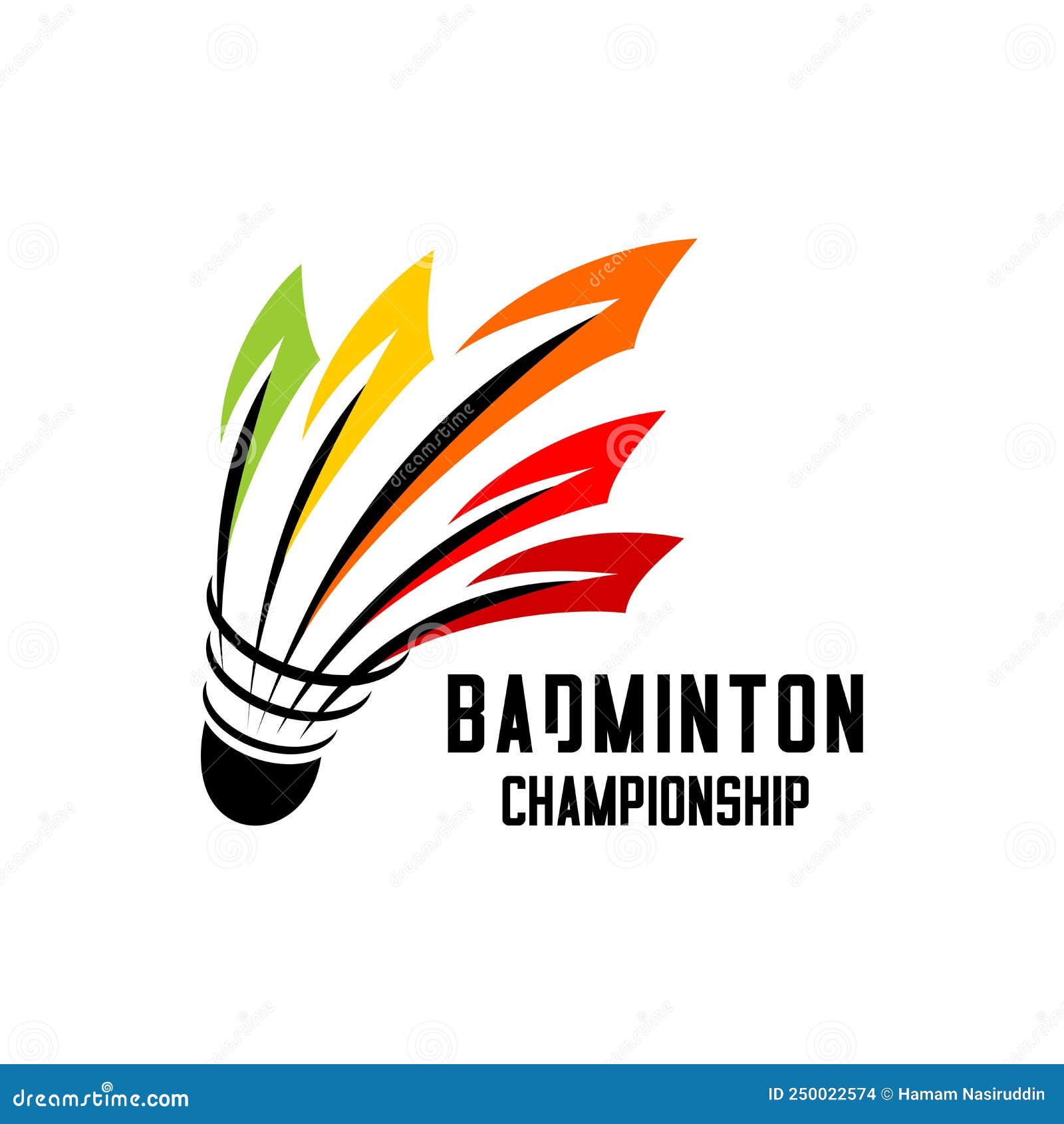 Badminton logos stock vector. Illustration of training 250022574