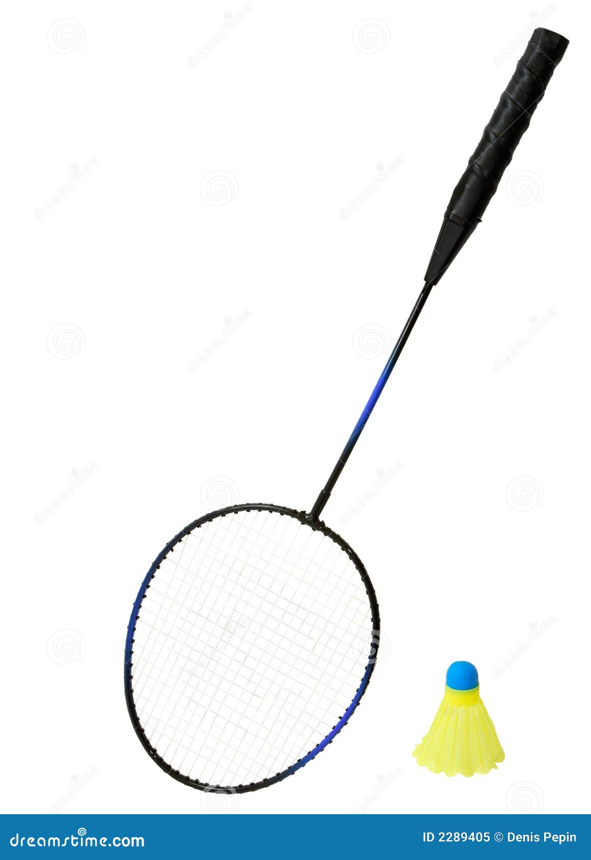 Badminton Racket And A Birdie Stock Image - Image of ...