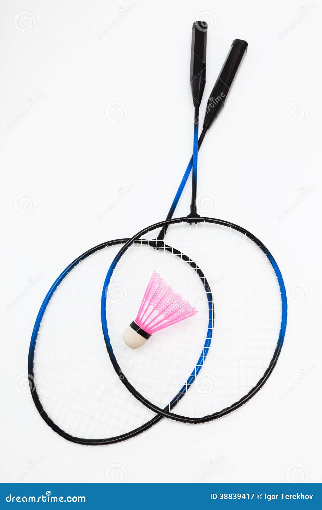 Badminton Racket and Shuttlecock Stock Image Image of black, objects