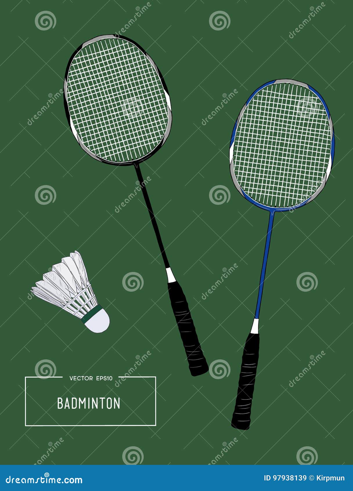 Vector illustration, sketch or drawing badminton player in action. Stock  Vector | Adobe Stock