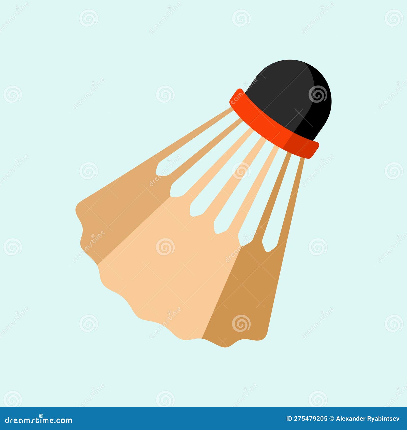 Badminton Shuttlecock Or Badminton Ball. Vector Clip Art 52404411