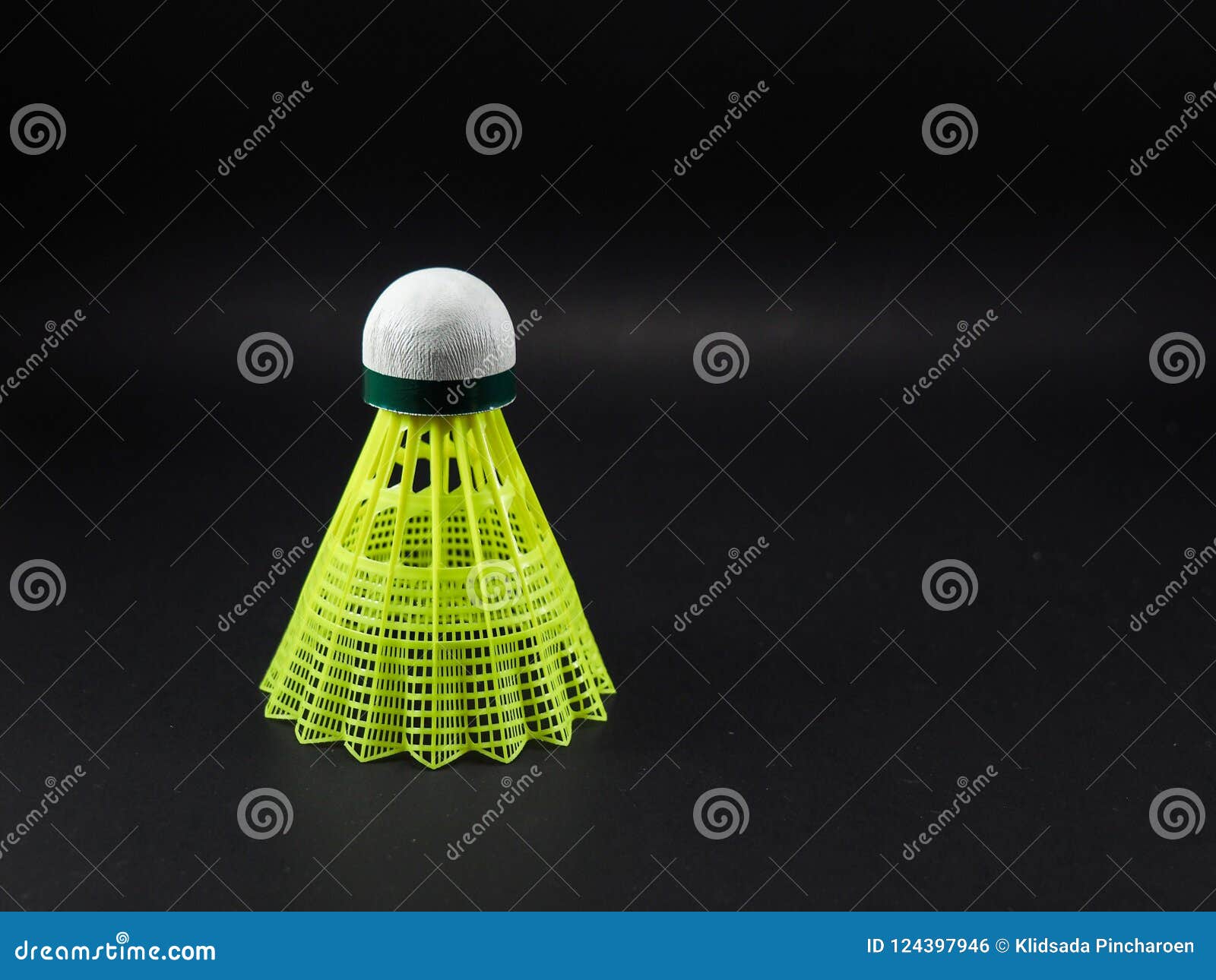 Badminton Yellow Plastic stock photo. Image of activity 124397946