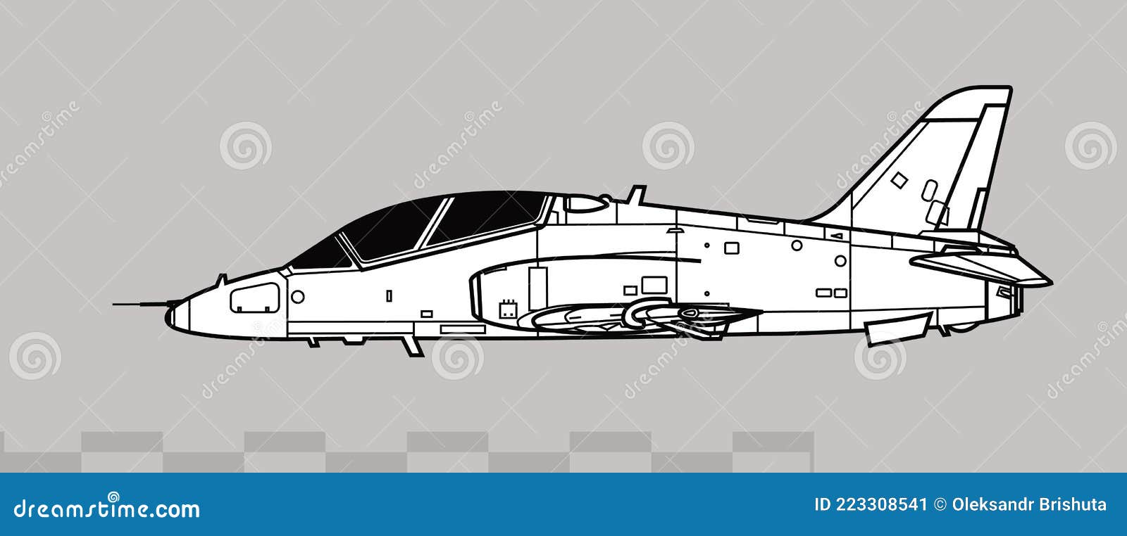 bae hawk t1a, t-45 goshawk.  drawing of advanced trainer aircraft.