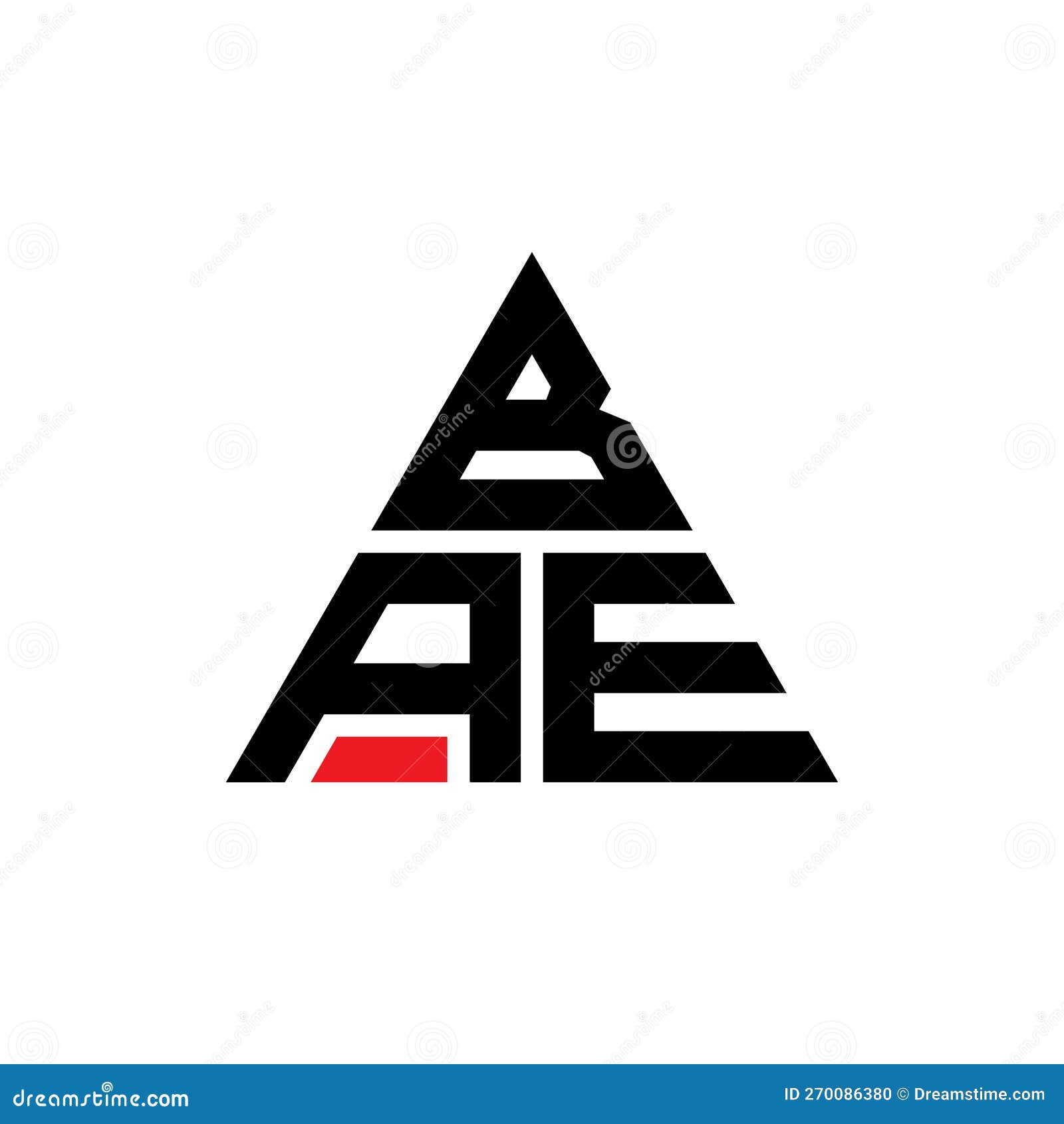 bae triangle letter logo  with triangle . bae triangle logo  monogram. bae triangle  logo template with red