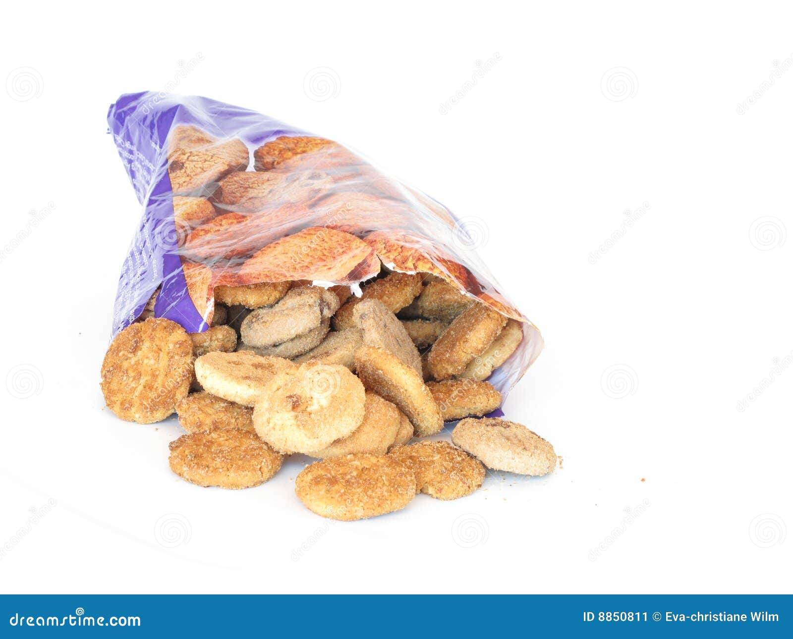 Bag of cookies stock image. Image of cookies, blue, mixed 8850811