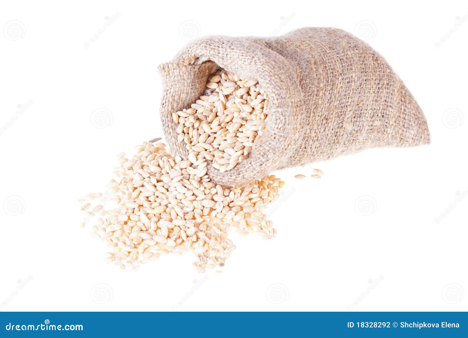 Bag with grain stock photo. Image of close, full, healthy 18328292