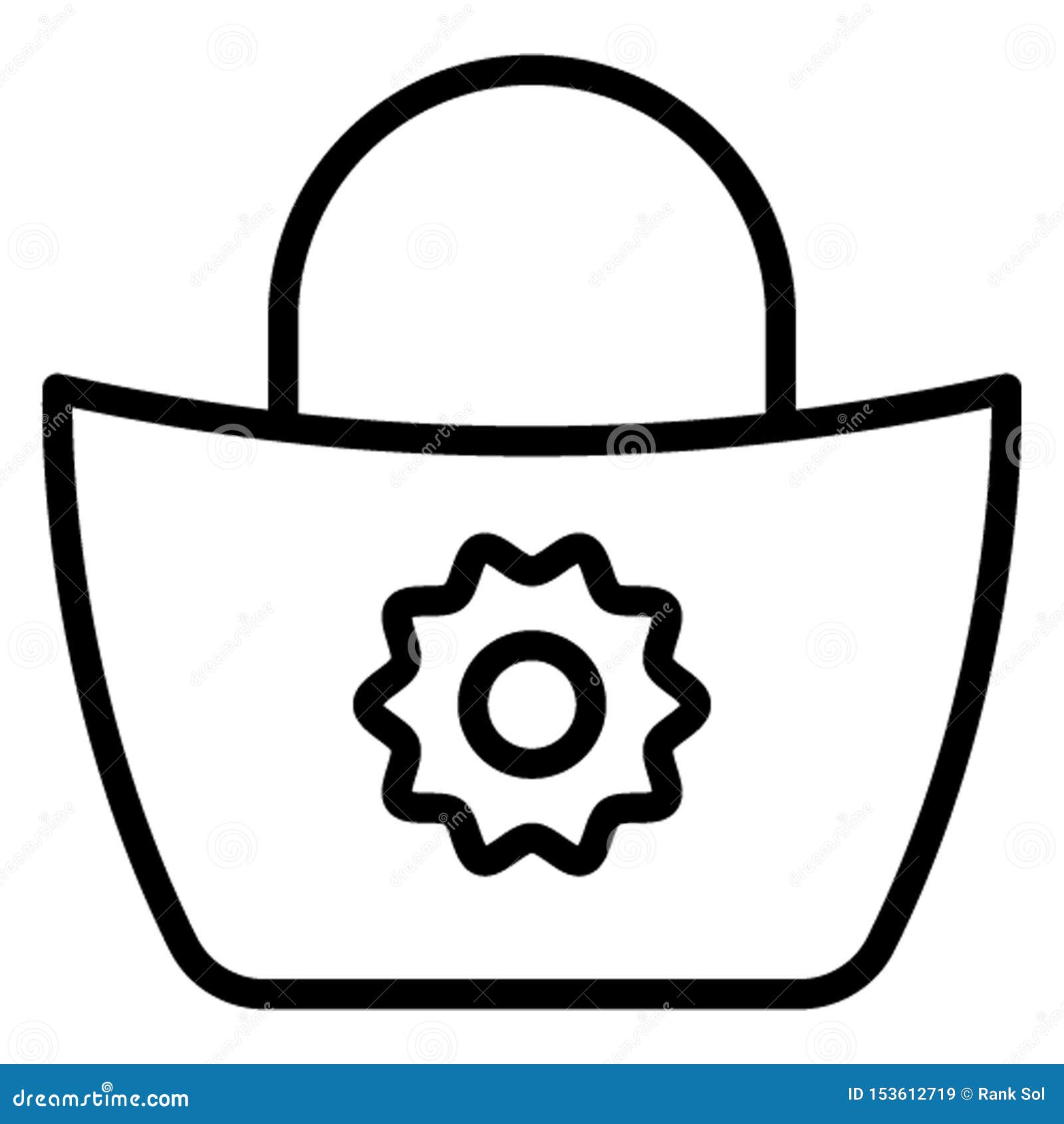 Bag, Hand Carry Vector Icon Which Can Easily Edit Stock Vector
