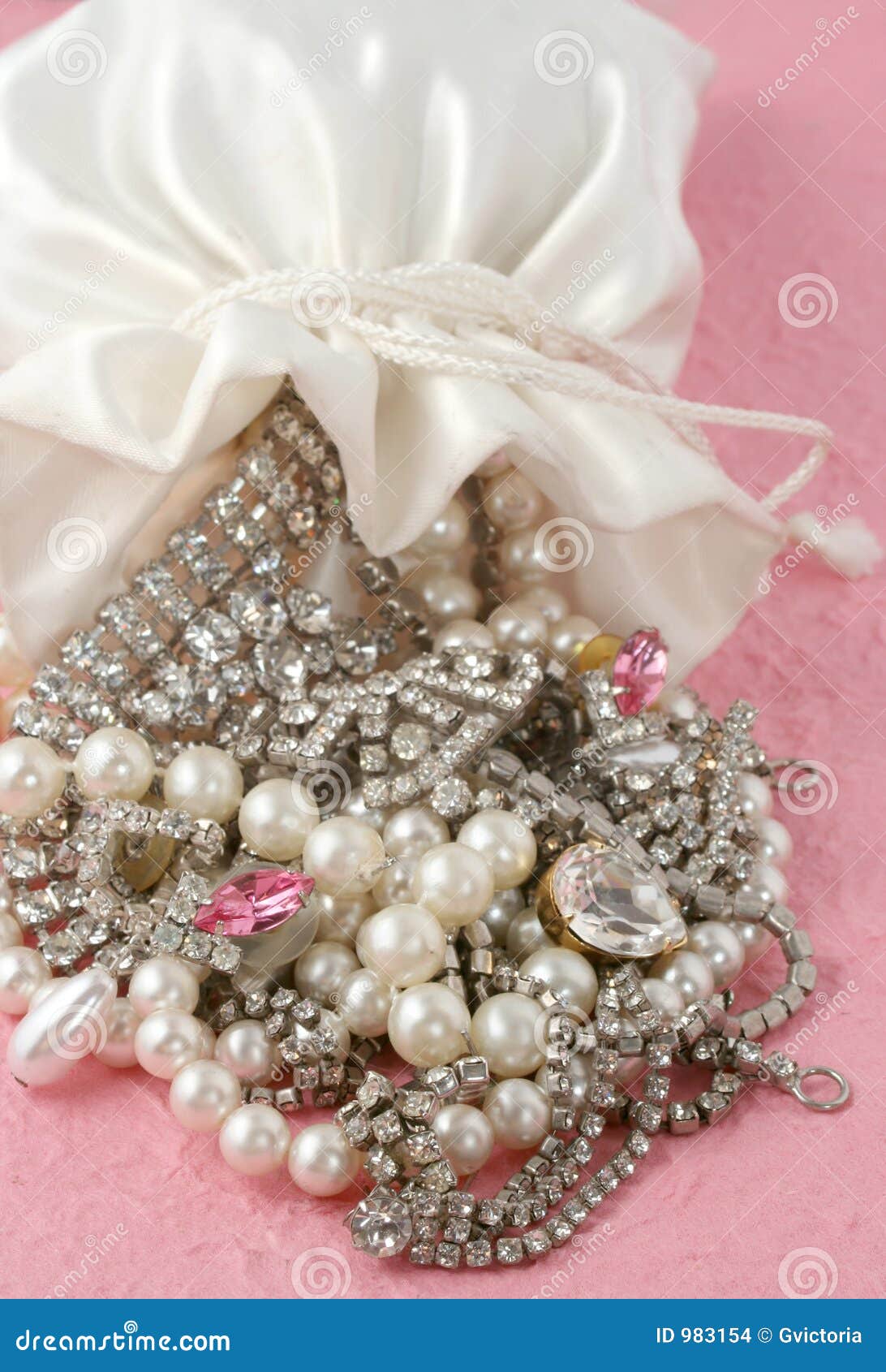 Bag of jewels stock photo. Image of pompous, rich, glamorous 983154