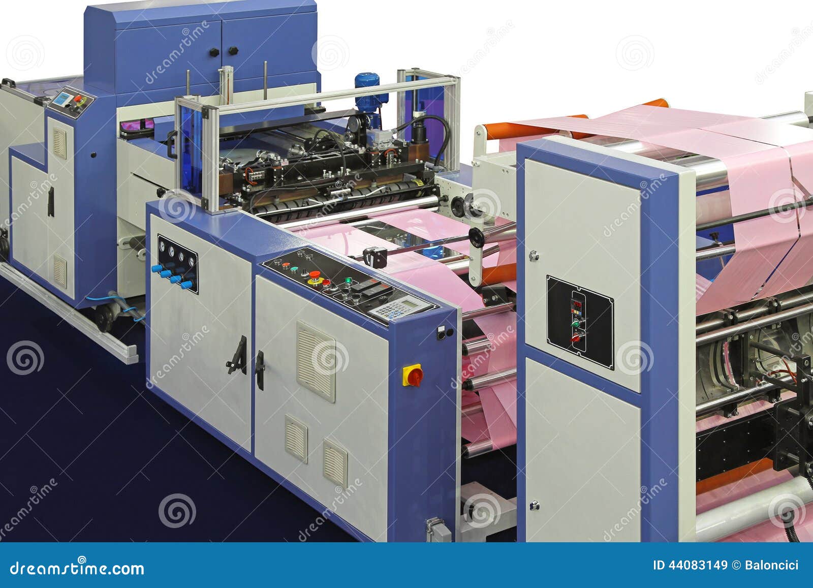 Bag making machine stock image. Image of industrial, production 44083149