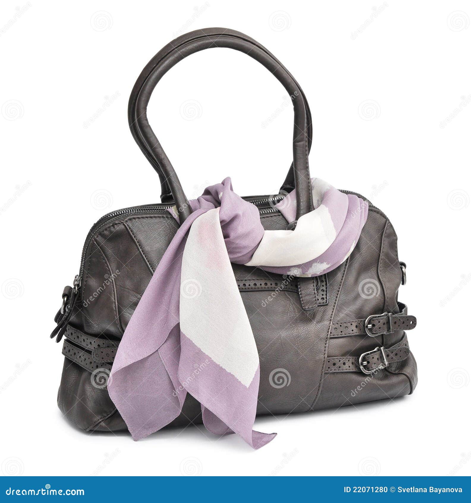 Bag and scarf stock photo. Image of brown, fashionable 22071280