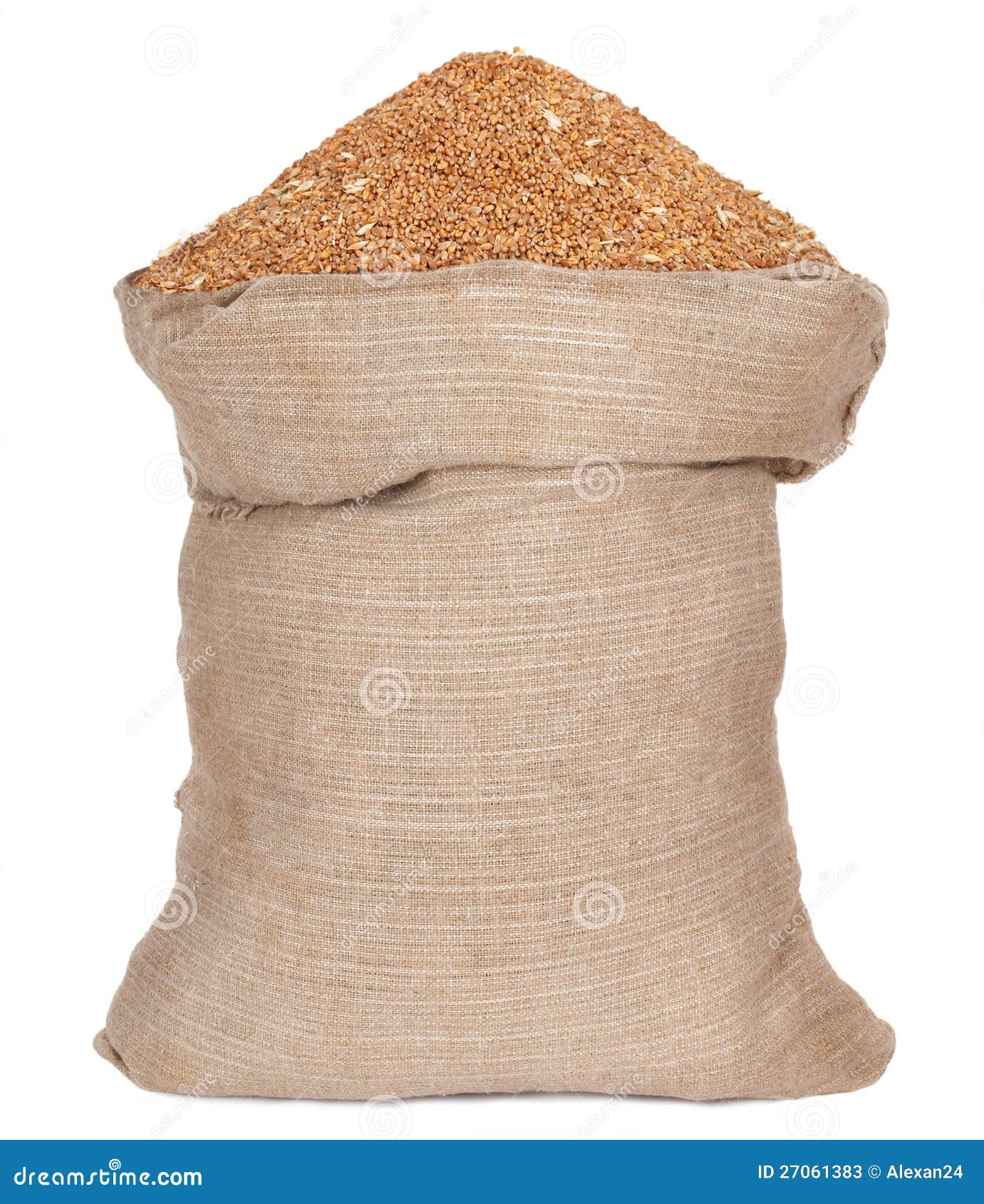 Bag with wheat grain stock image. Image of porridge, grain 27061383