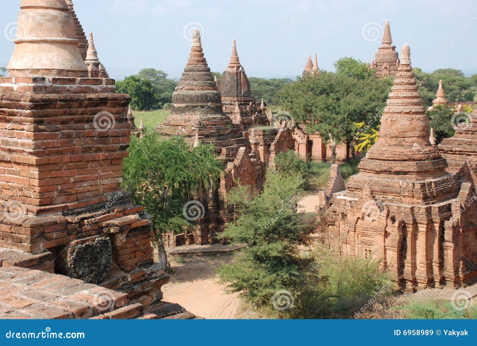 Bagan Myanmar. Burma bagan świątynie Myanmar