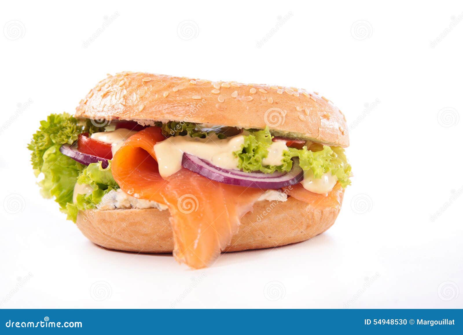 Bagel con i salmoni fotografia stock. Immagine di pasto - 54948530 Bagel con i salmoni fotografia stock. Immagine di pasto - 54948530