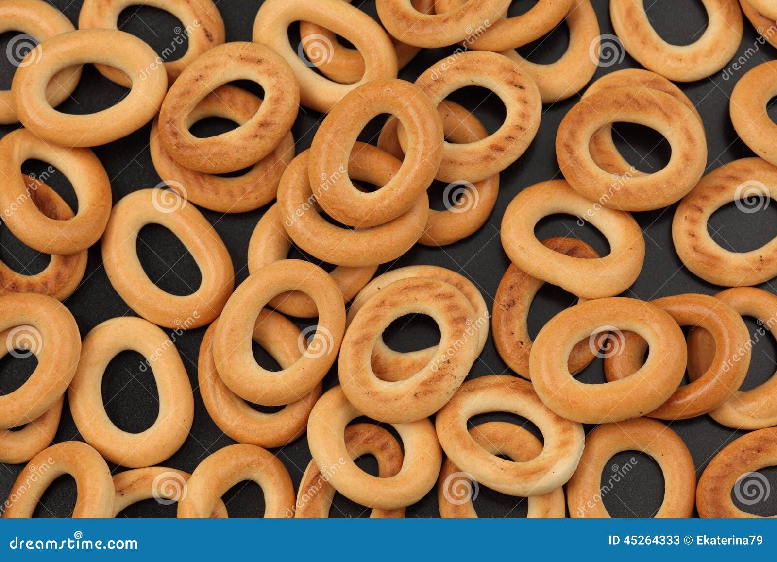 Bagels (cracknels) stock image. Image of food, black 45264333