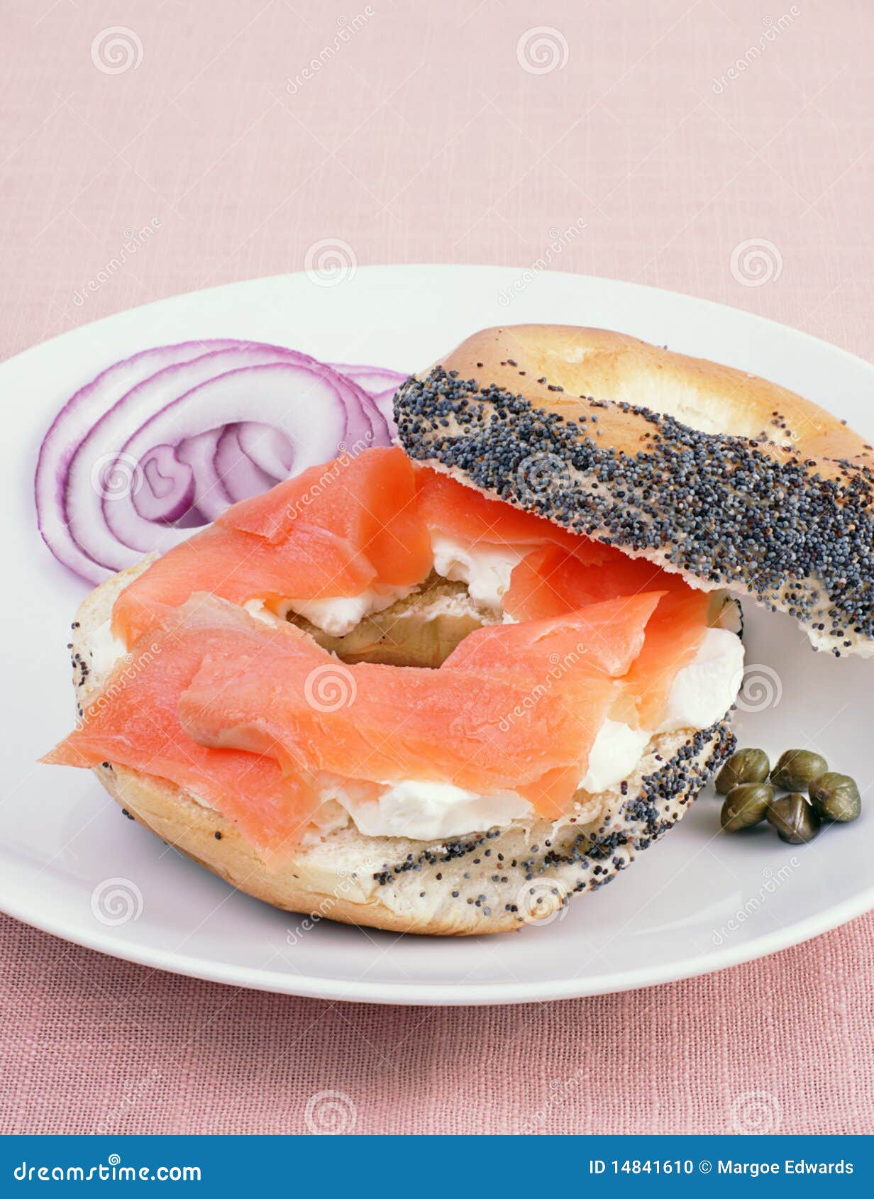 Bagels and cream cheese stock photo. Image of kosher 14841610