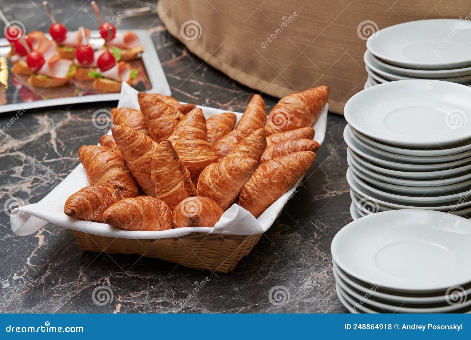 Puff Pastry on the Buffet Table Stock Photo Image of healthy