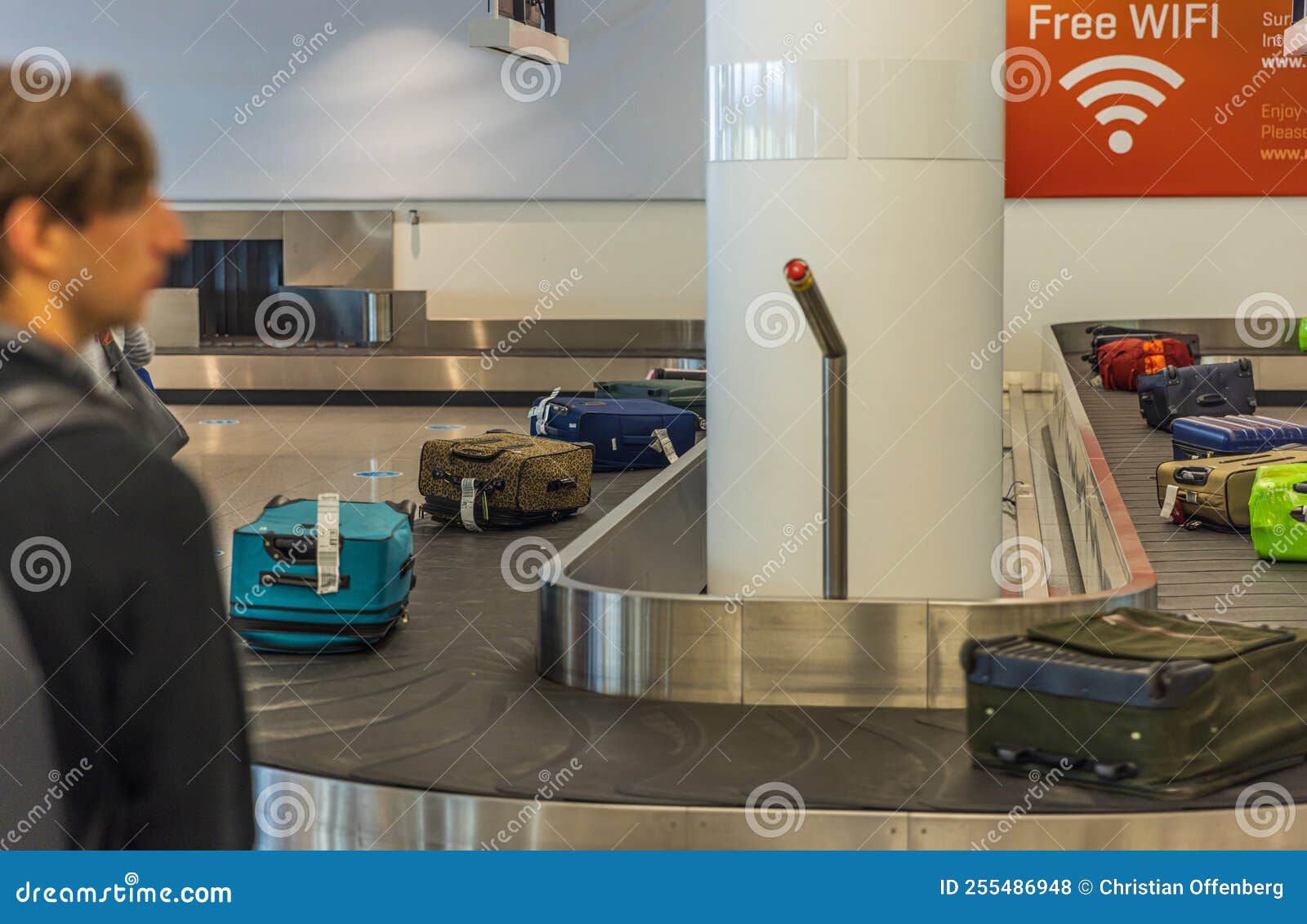 MUNICH, GERMANY SEPTEMBER 7, 2022 Baggage Collection Belt at Munich