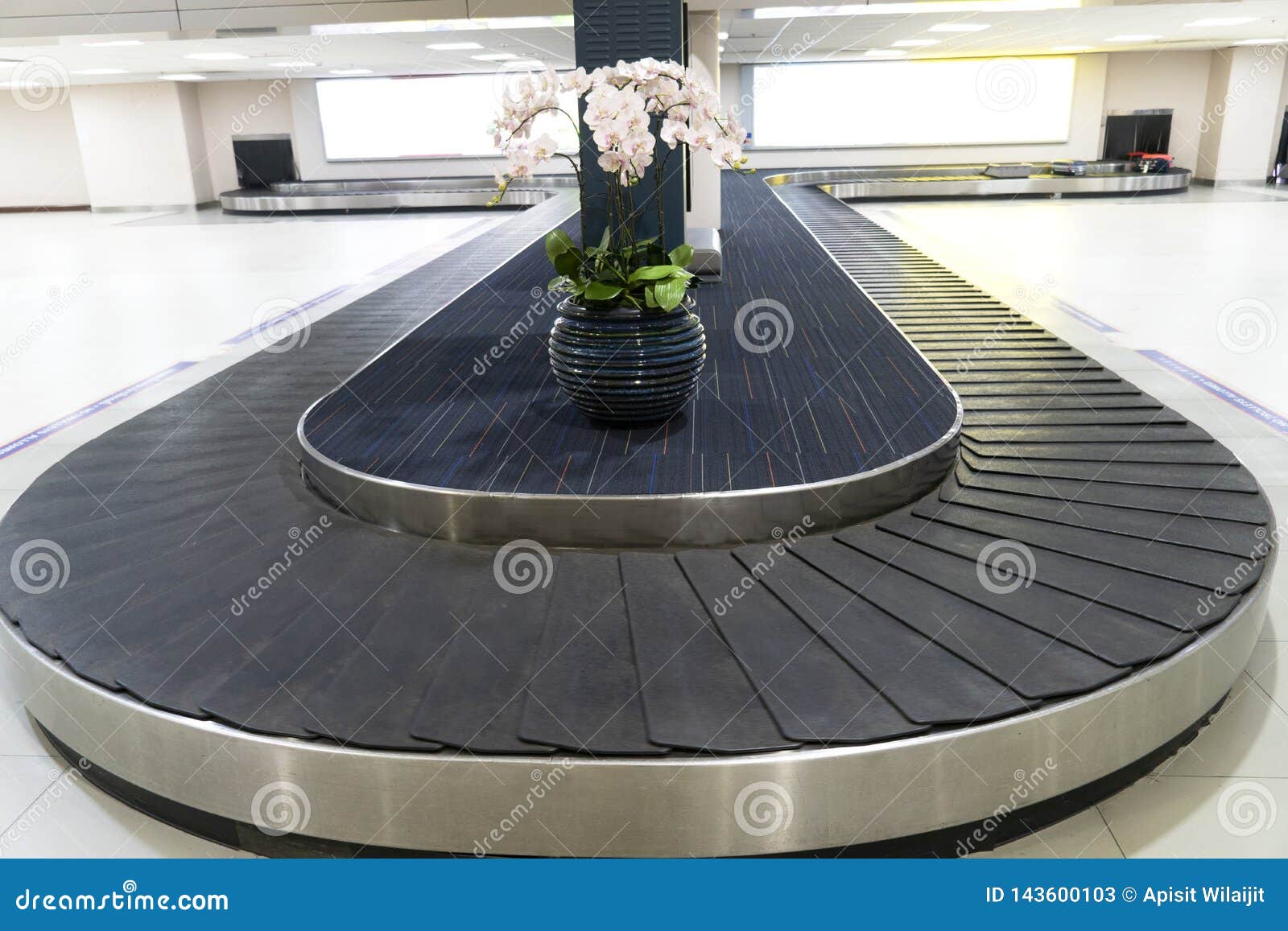 Baggage Conveyor Belt in Airport. Stock Image Image of tour, airplane
