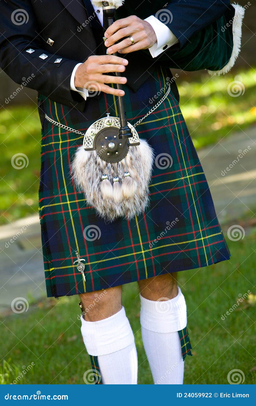 Bagpiper stock photo. Image of uniform, tartan, traditional 24059922