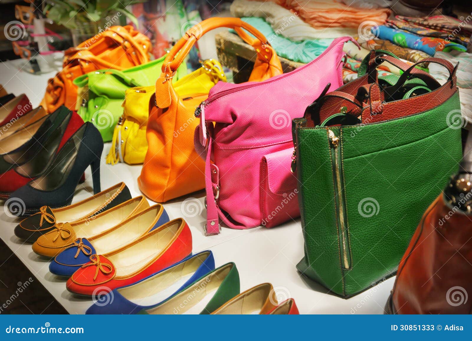 Bags and shoes stock image. Image of decoration, elegance 30851333