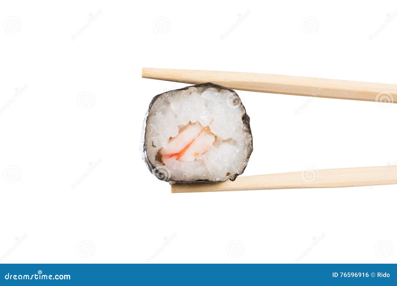 Baguette Avec Le Plan Rapproché De Petit Pain De Sushi Photo stock - Image  du restaurant, frais: 76596916