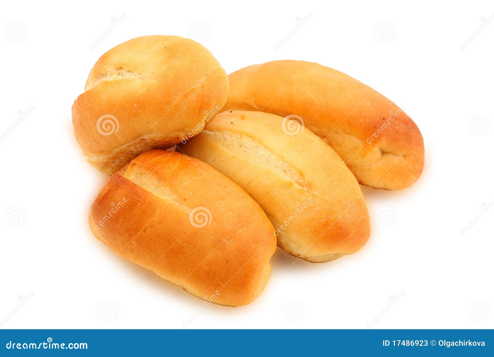 Baguette bread rolls stock image. Image of isolated, roll 17486923