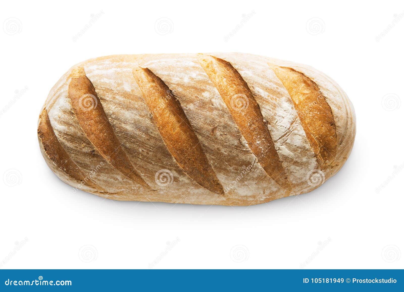baguette loaf with checkered crust 