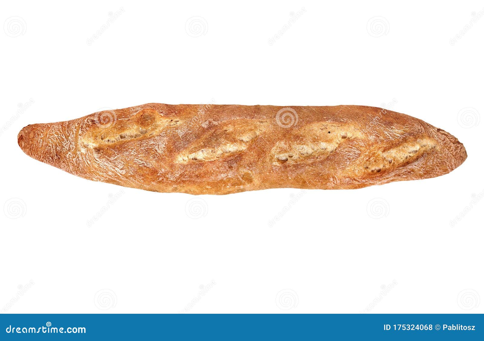 Baguette - A Long, Narrow Loaf Of French Bread. Stock Photo - Image of A Long Thin Loaf Of French Bread