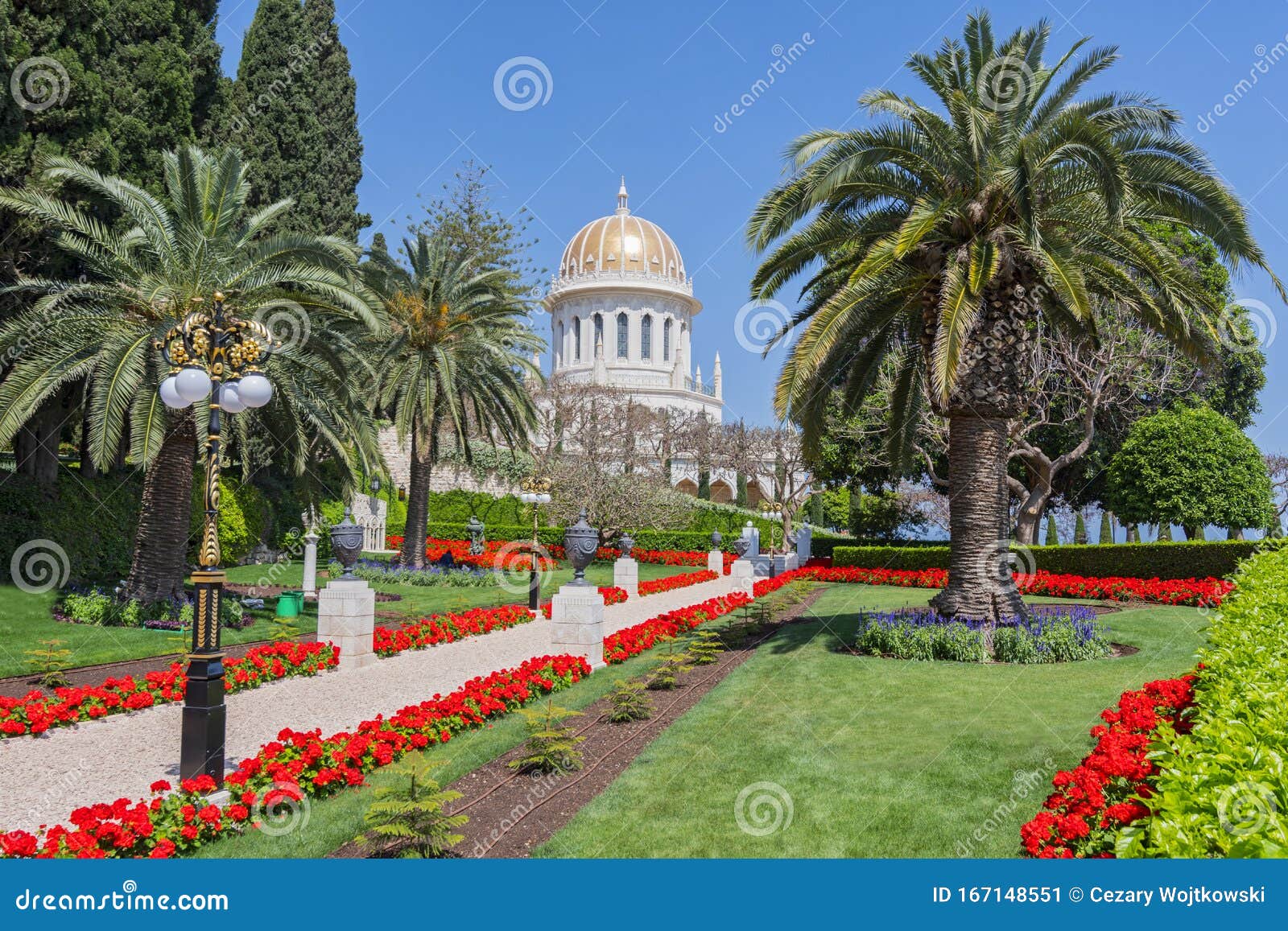 Bahai Shrine of the Bab and the Surrounding Gardens, Haifa, Israel